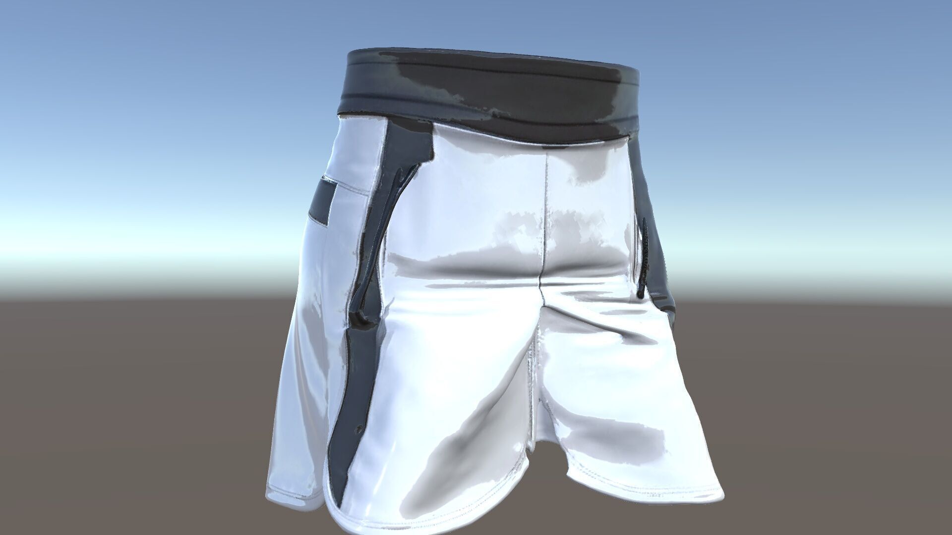Sports Shorts D Model Pack  Realistic Polyester Design Low-poly 3D model_5