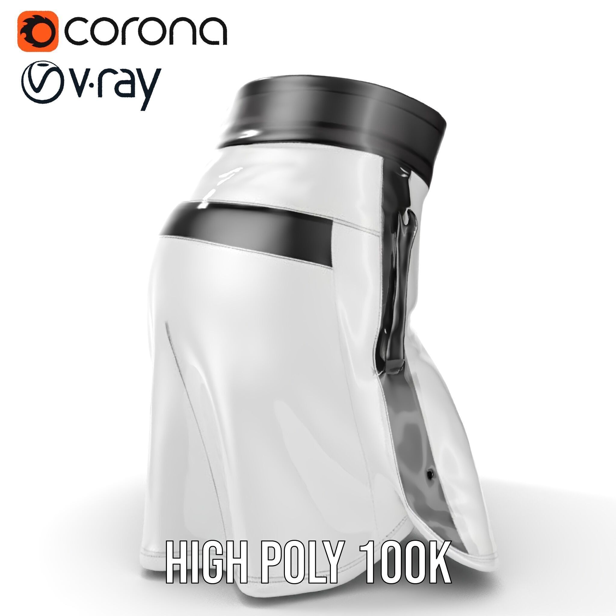 Sports Shorts D Model Pack  Realistic Polyester Design Low-poly 3D model_29