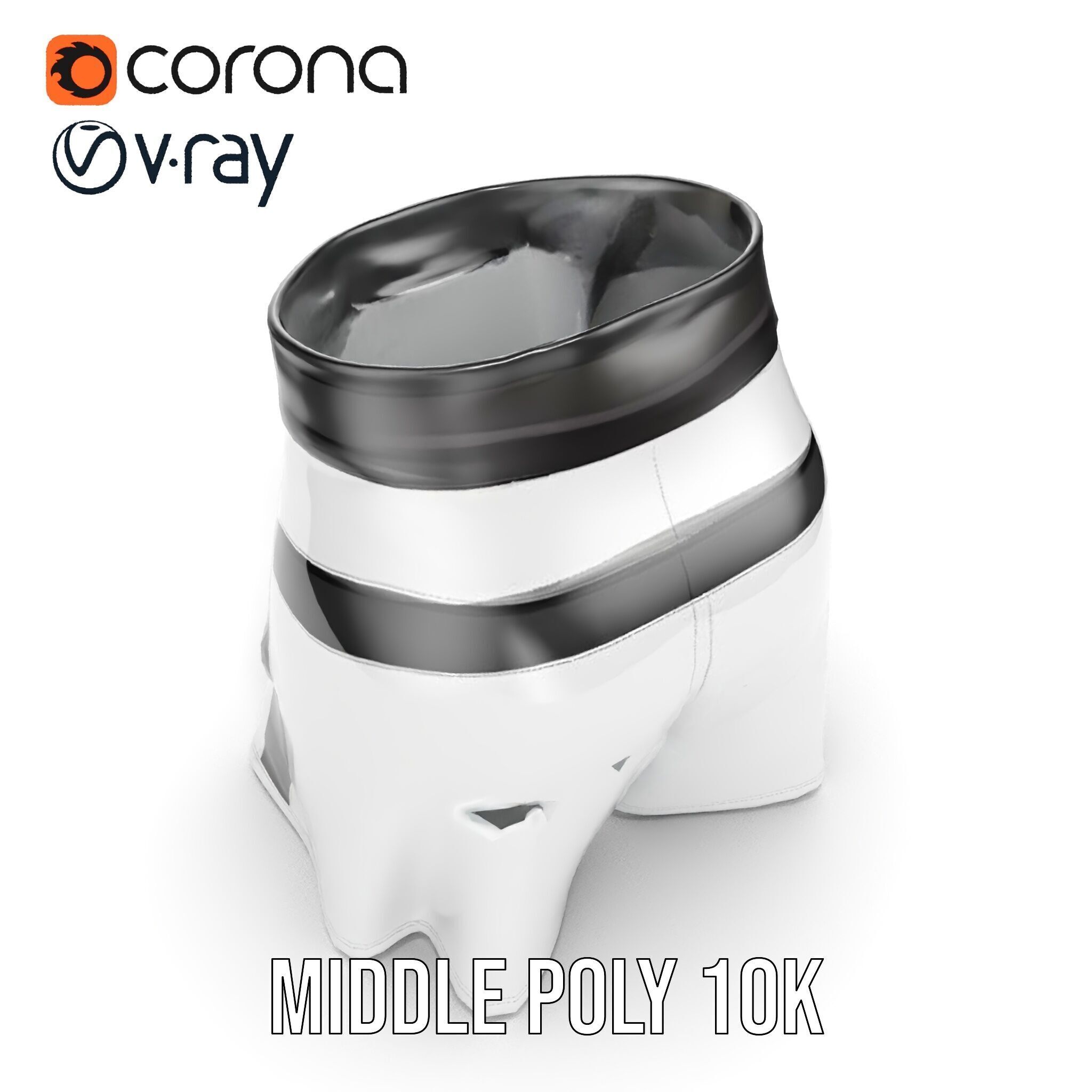 Sports Shorts D Model Pack  Realistic Polyester Design Low-poly 3D model_6