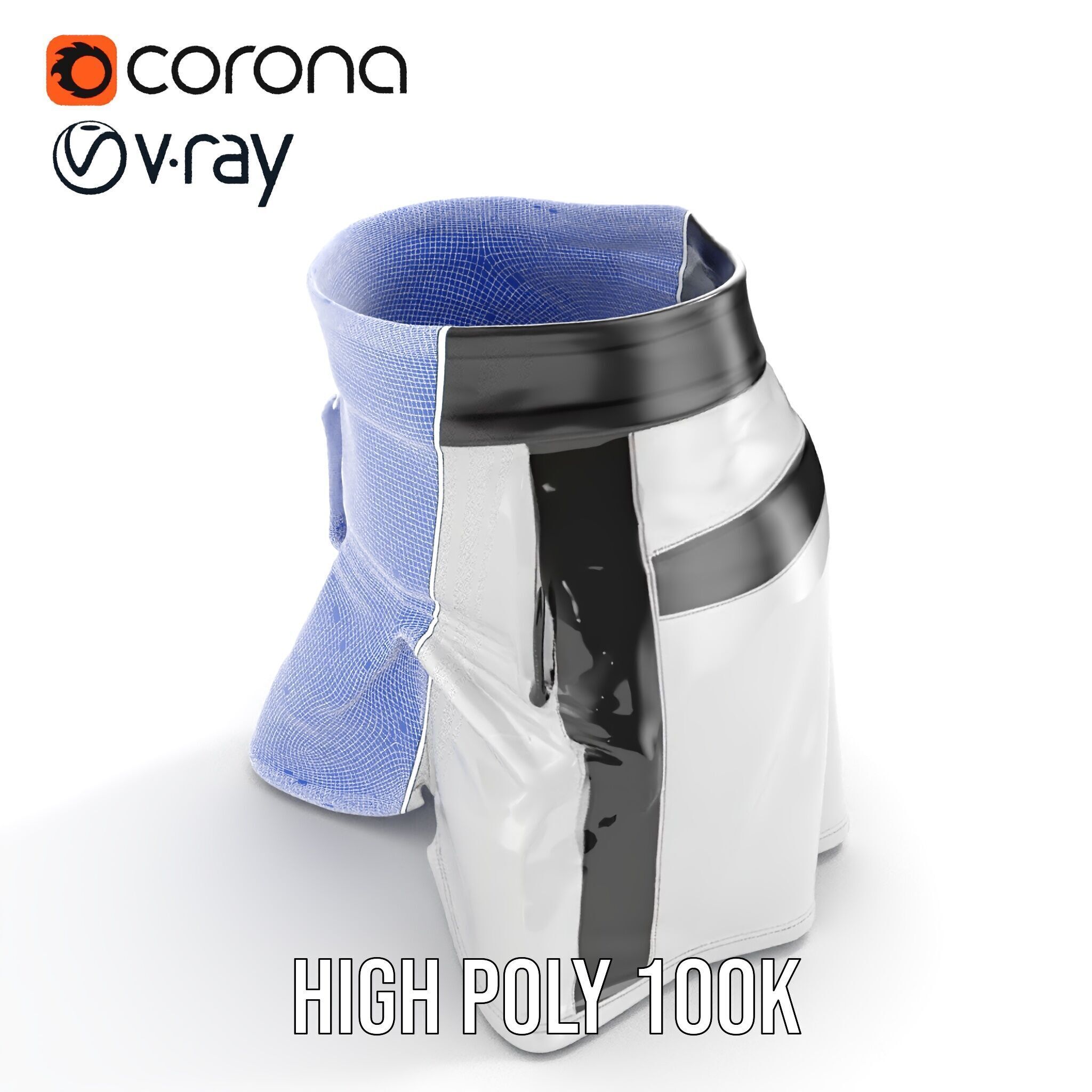 Sports Shorts D Model Pack  Realistic Polyester Design Low-poly 3D model_35