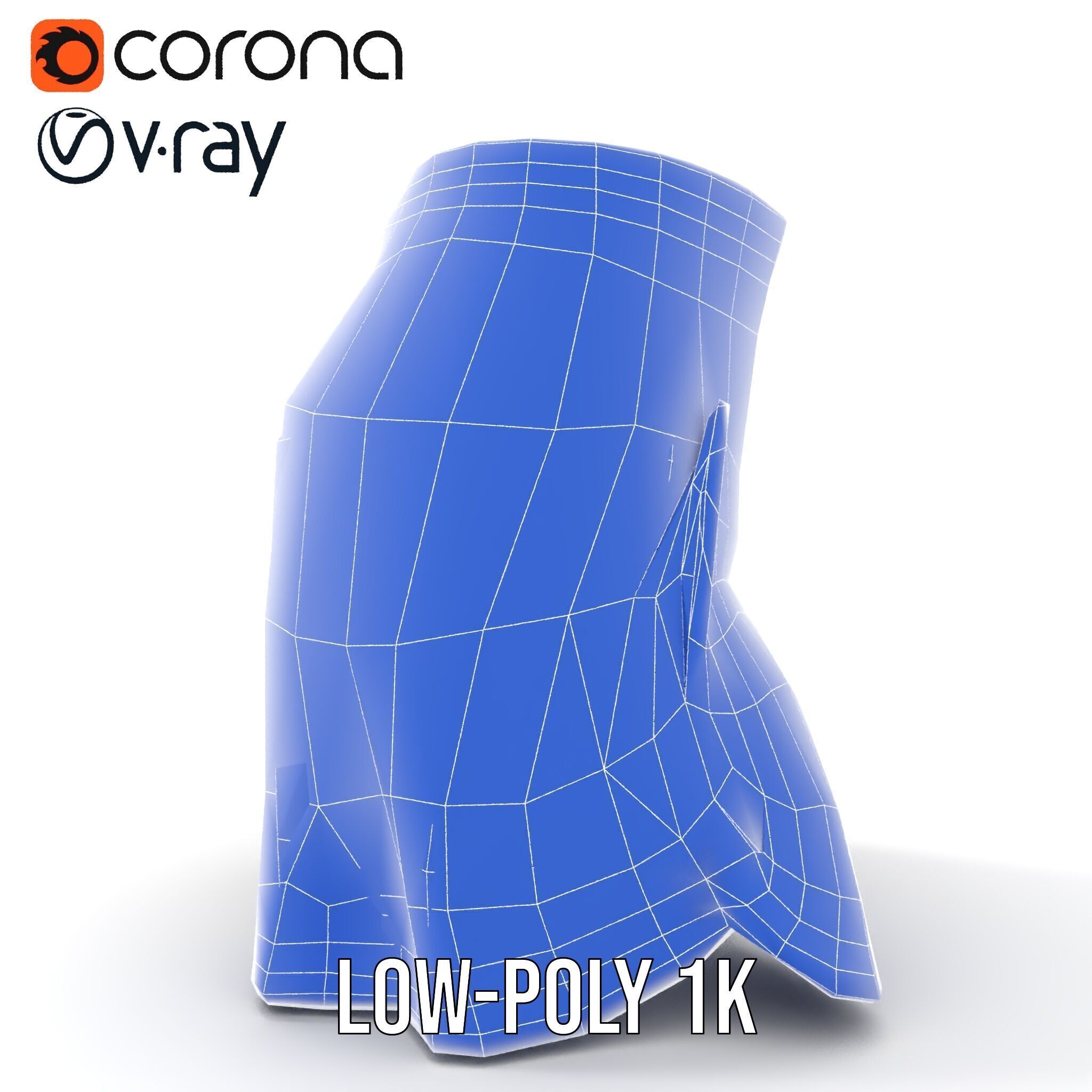 Sports Shorts D Model Pack  Realistic Polyester Design Low-poly 3D model_20