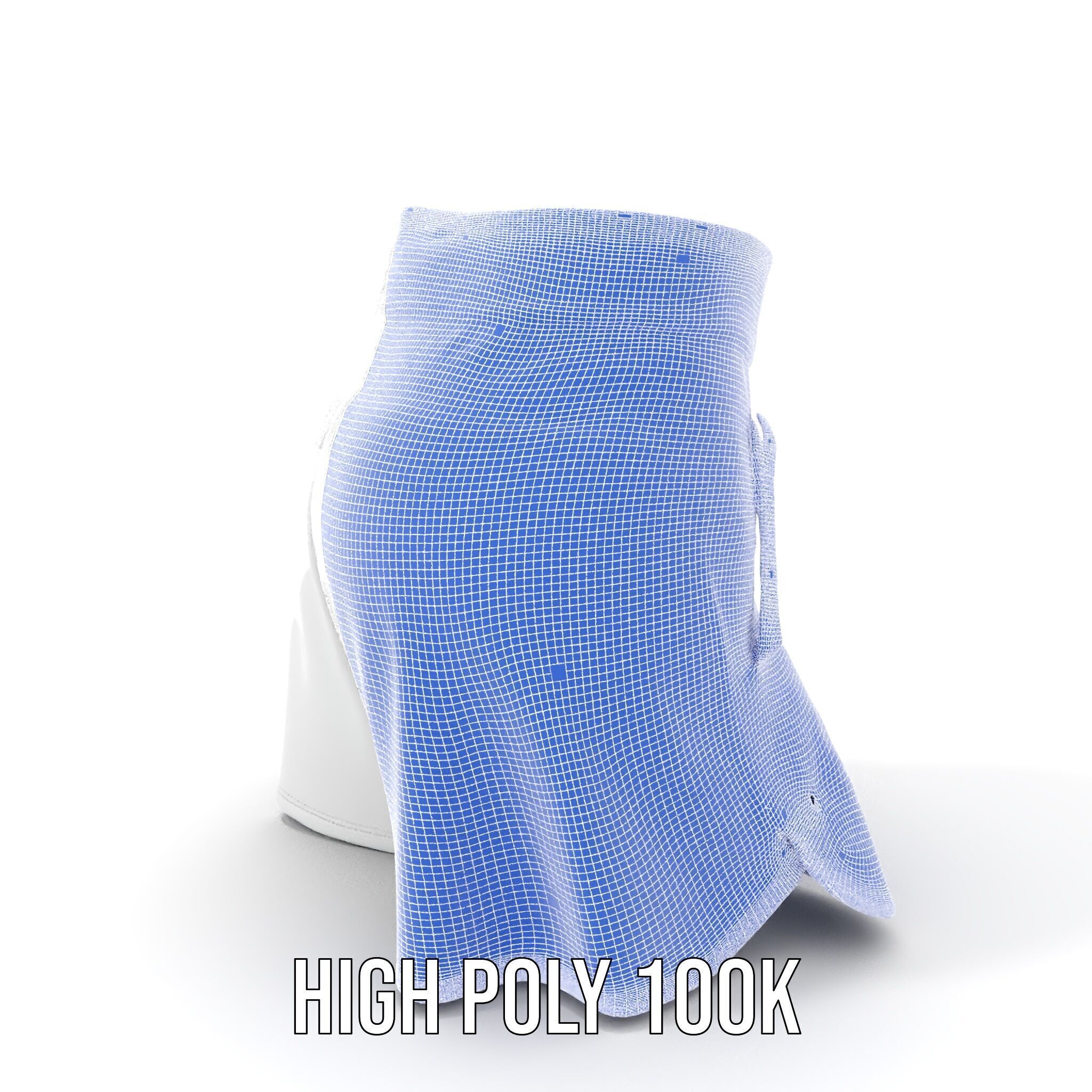 Sports Shorts D Model Pack  Realistic Polyester Design Low-poly 3D model_4