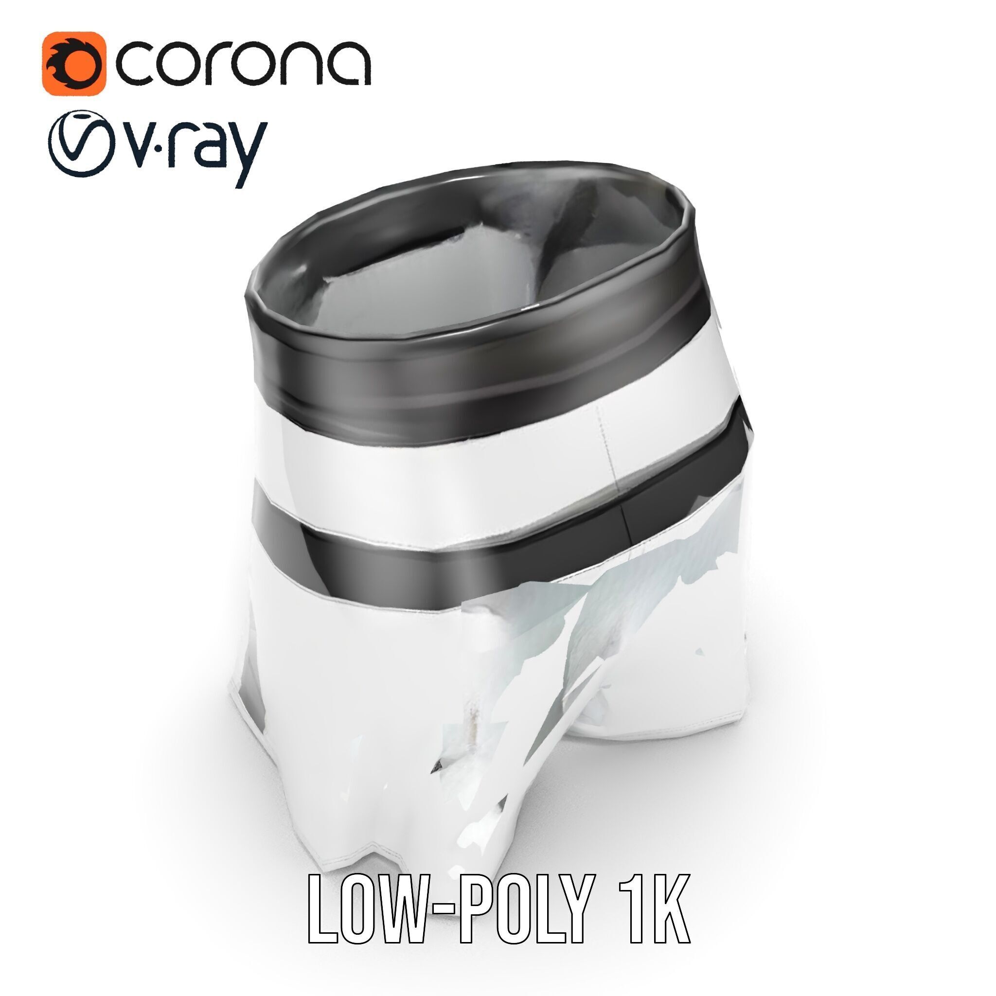 Sports Shorts D Model Pack  Realistic Polyester Design Low-poly 3D model_7