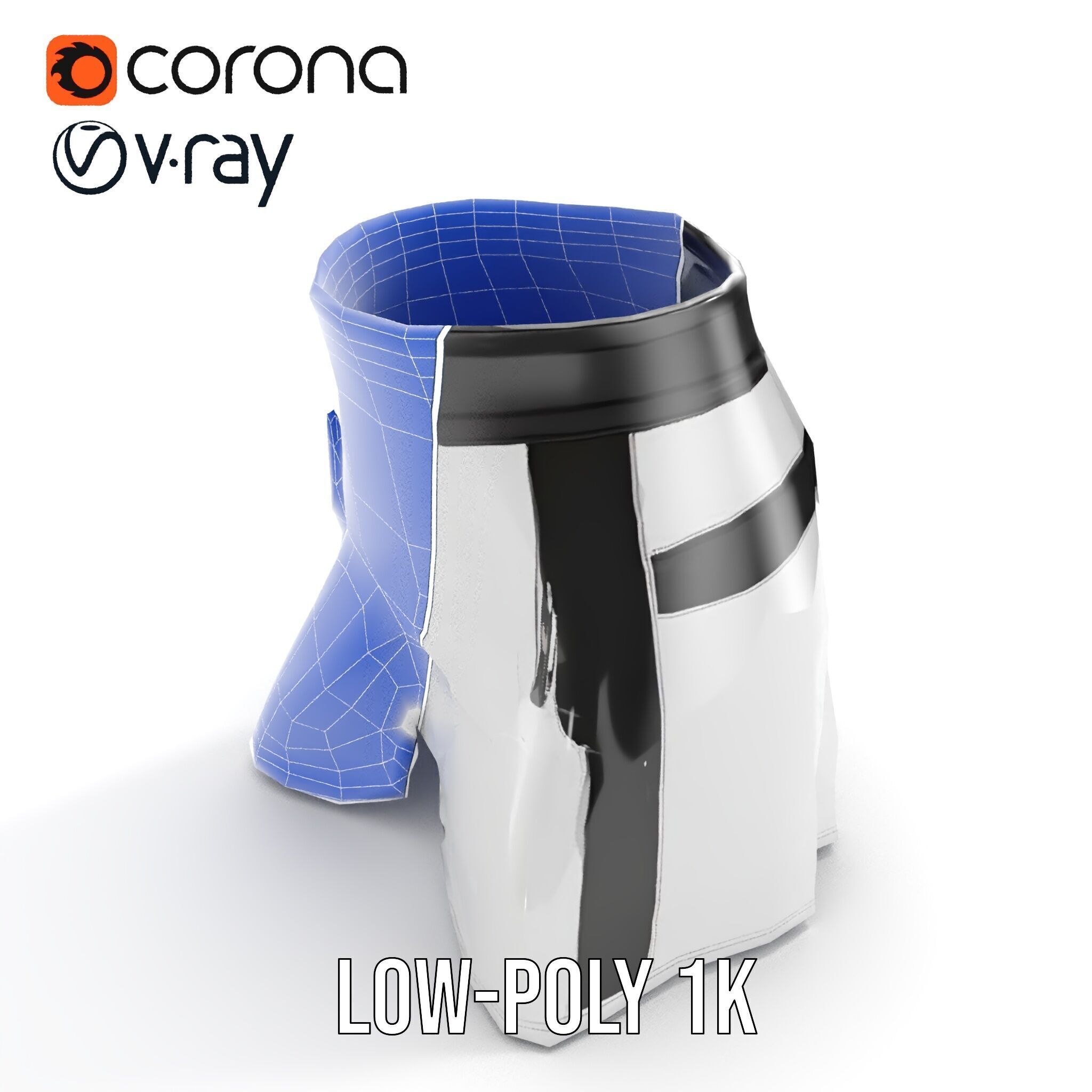 Sports Shorts D Model Pack  Realistic Polyester Design Low-poly 3D model_31