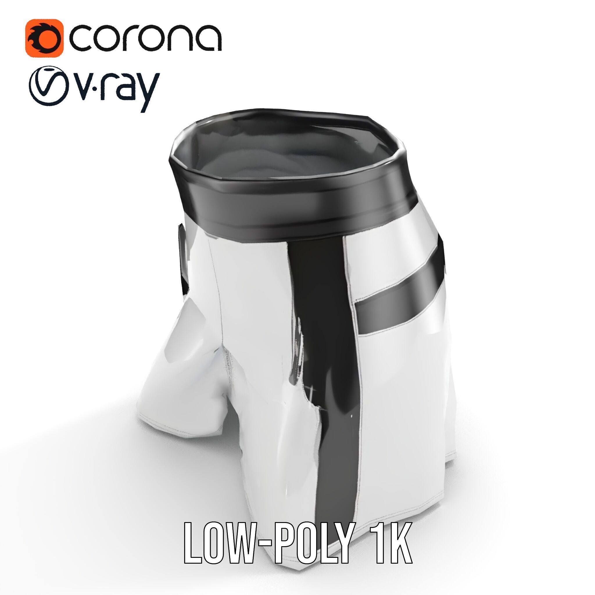 Sports Shorts D Model Pack  Realistic Polyester Design Low-poly 3D model_16