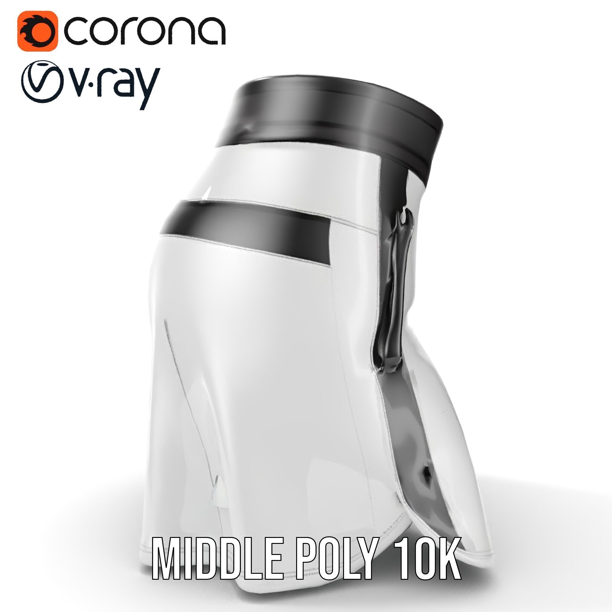 Sports Shorts D Model Pack  Realistic Polyester Design Low-poly 3D model_17