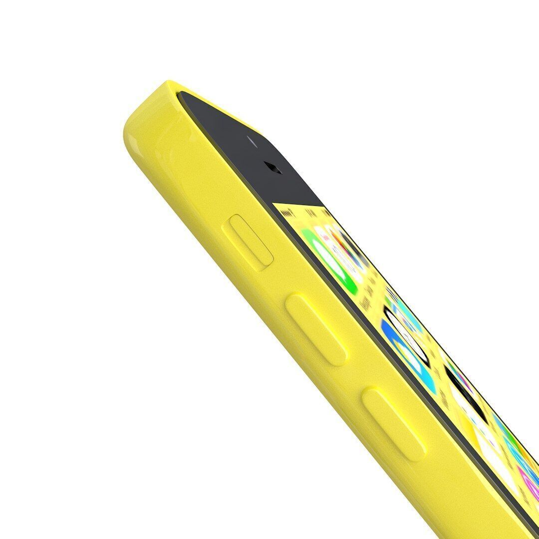 Apple iPhone 5c Yellow 3D model_3