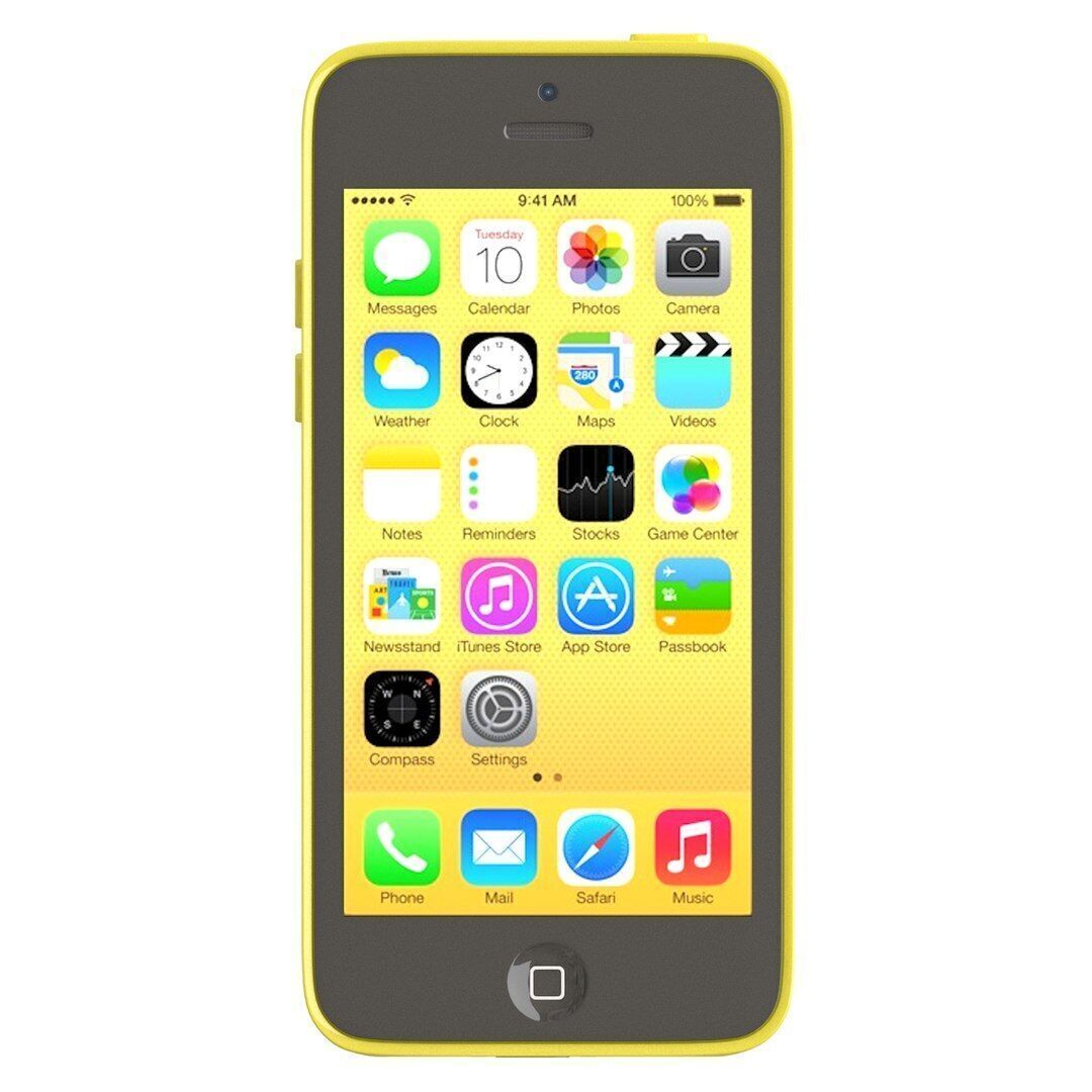 Apple iPhone 5c Yellow 3D model_2