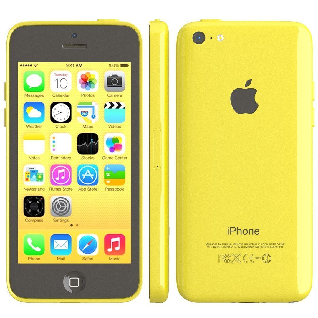 Apple iPhone 5c Yellow 3D model_1