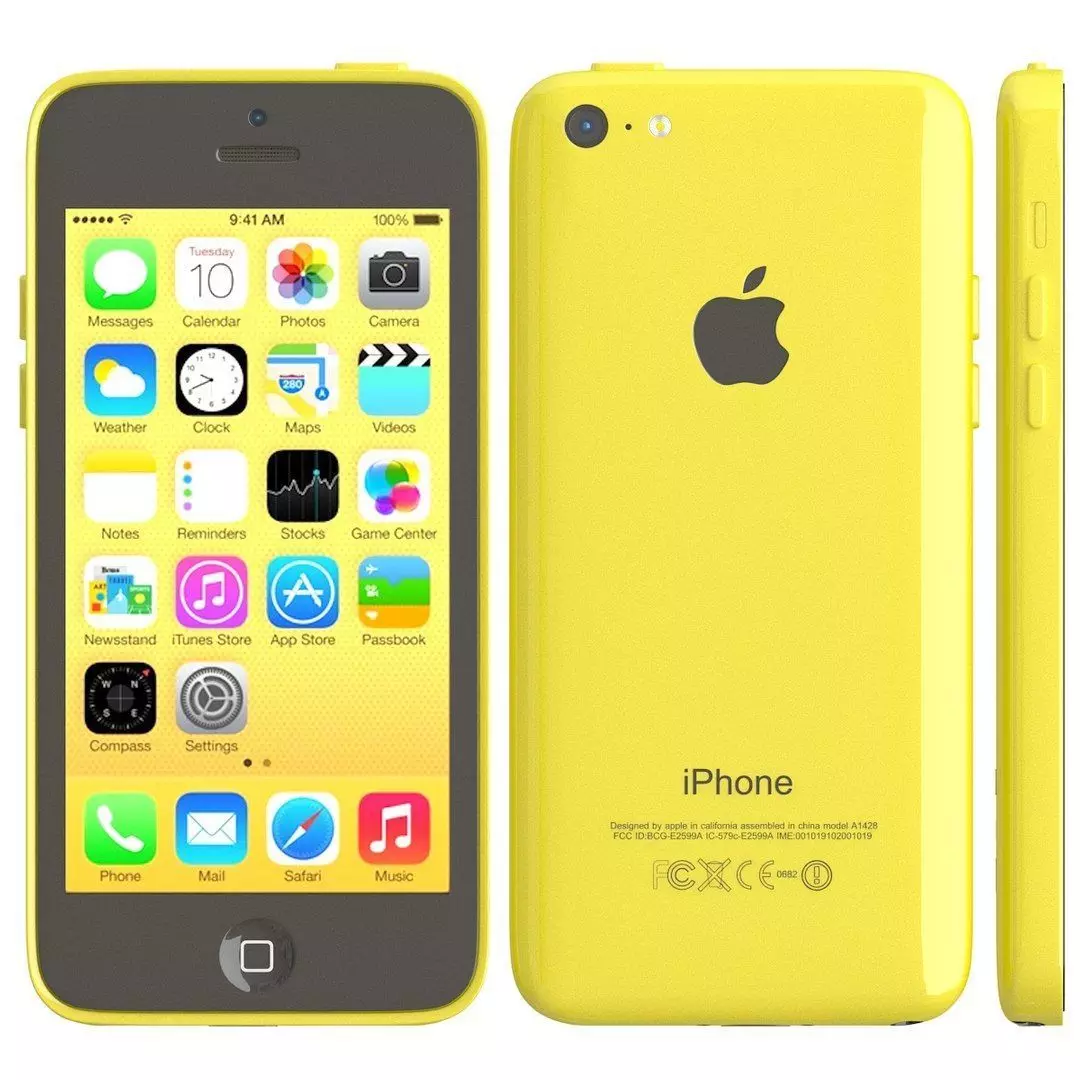 Apple iPhone 5c Yellow 3D model_0