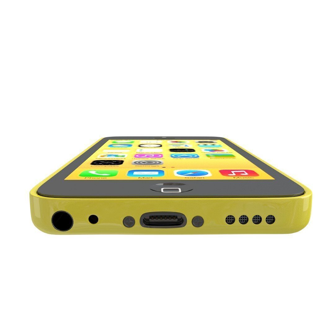 Apple iPhone 5c Yellow 3D model_6