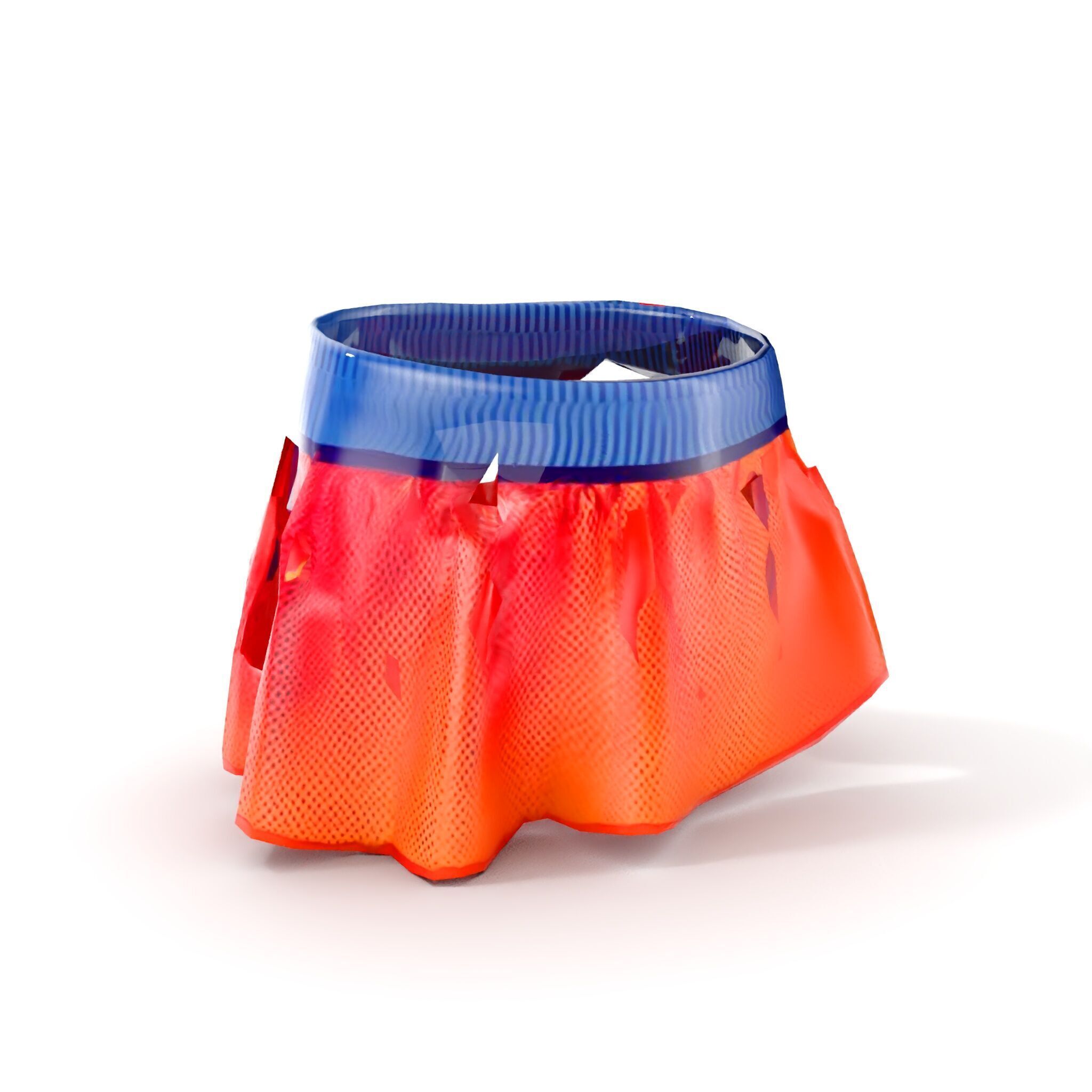 Sporty Mesh Skirt Model Pack Low-poly 3D model_10