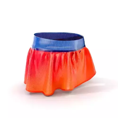 Sporty Mesh Skirt Model Pack Low-poly 3D model