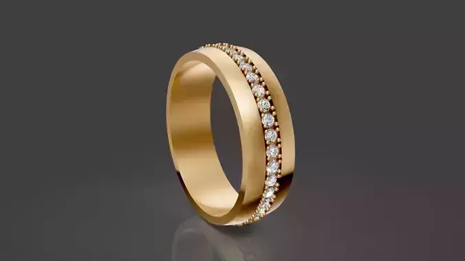 lux ring silver gold jewelry printable 3d model