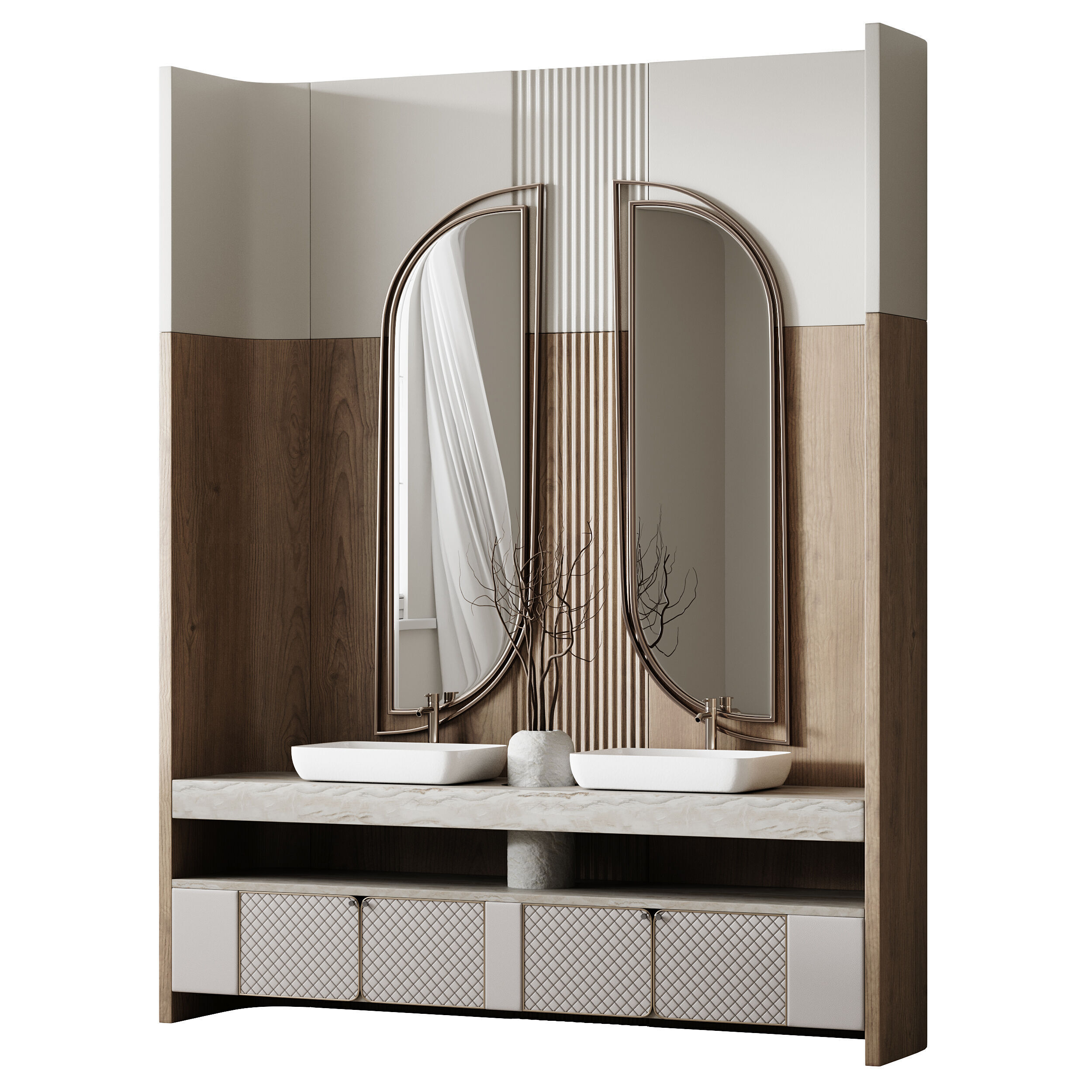 Bathroom furniture 2 3D model_4