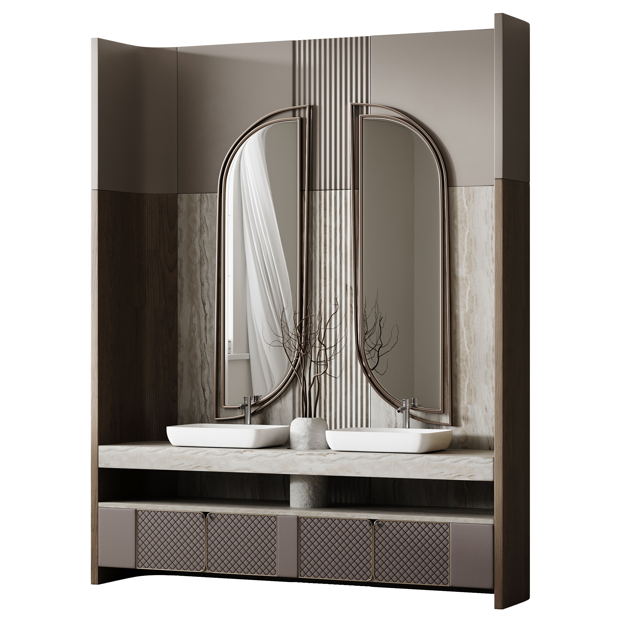 Bathroom furniture 2 3D model_5