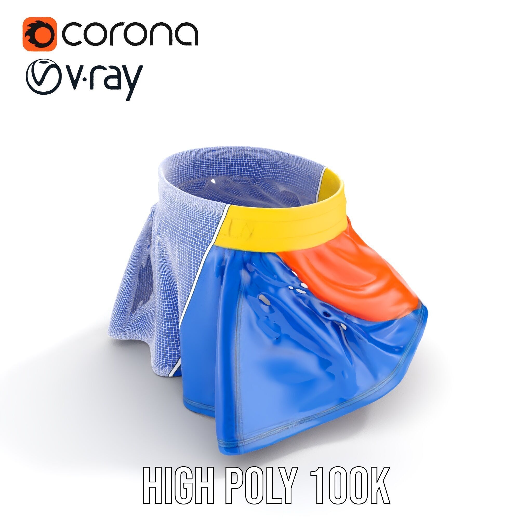 Colorful Skirt D Model Pack  Vibrant and Detailed Fashion Model Low-poly 3D model_36