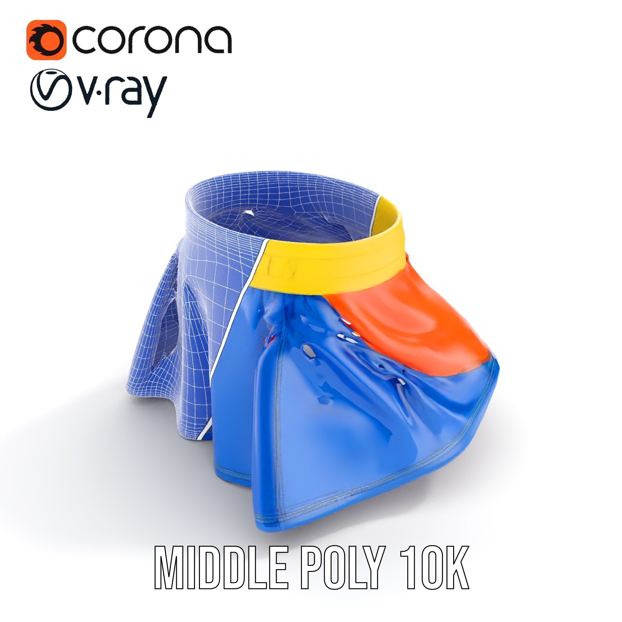 Colorful Skirt D Model Pack  Vibrant and Detailed Fashion Model Low-poly 3D model_23