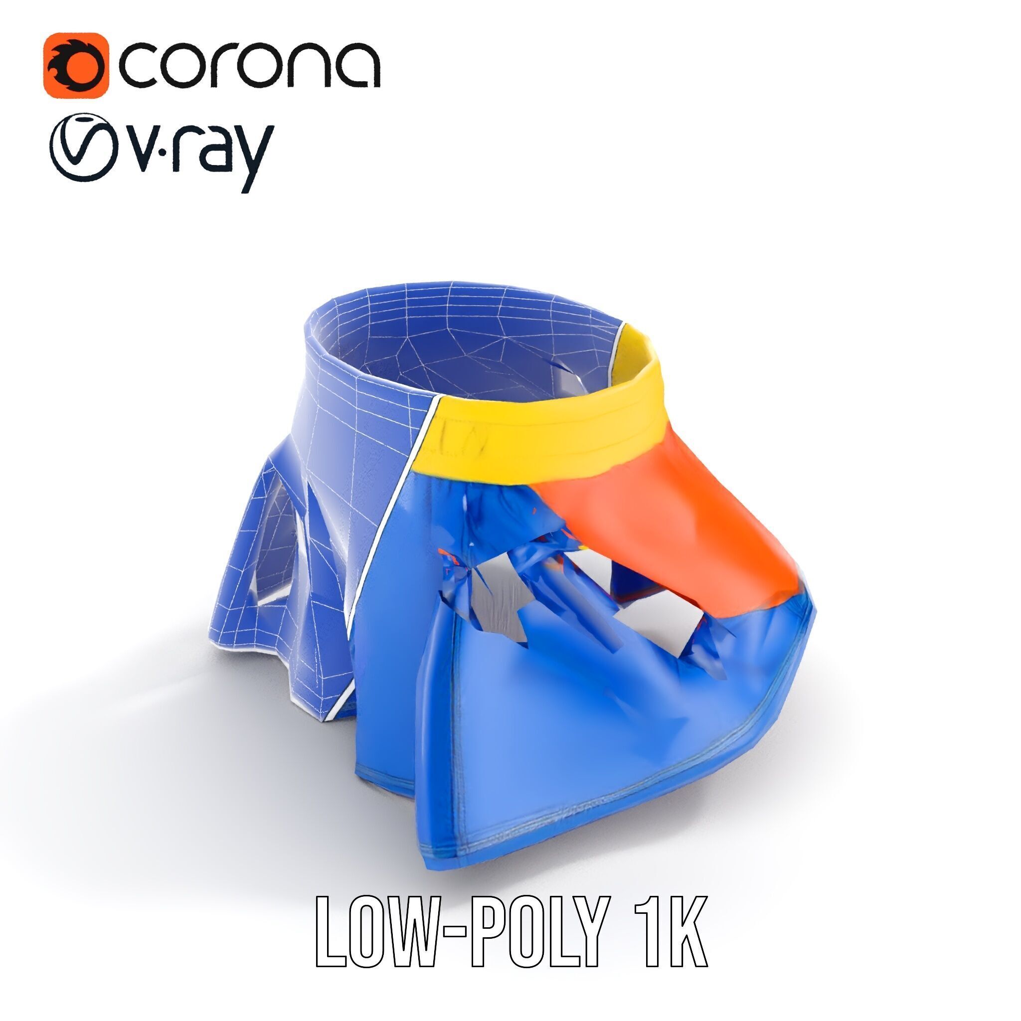 Colorful Skirt D Model Pack  Vibrant and Detailed Fashion Model Low-poly 3D model_27