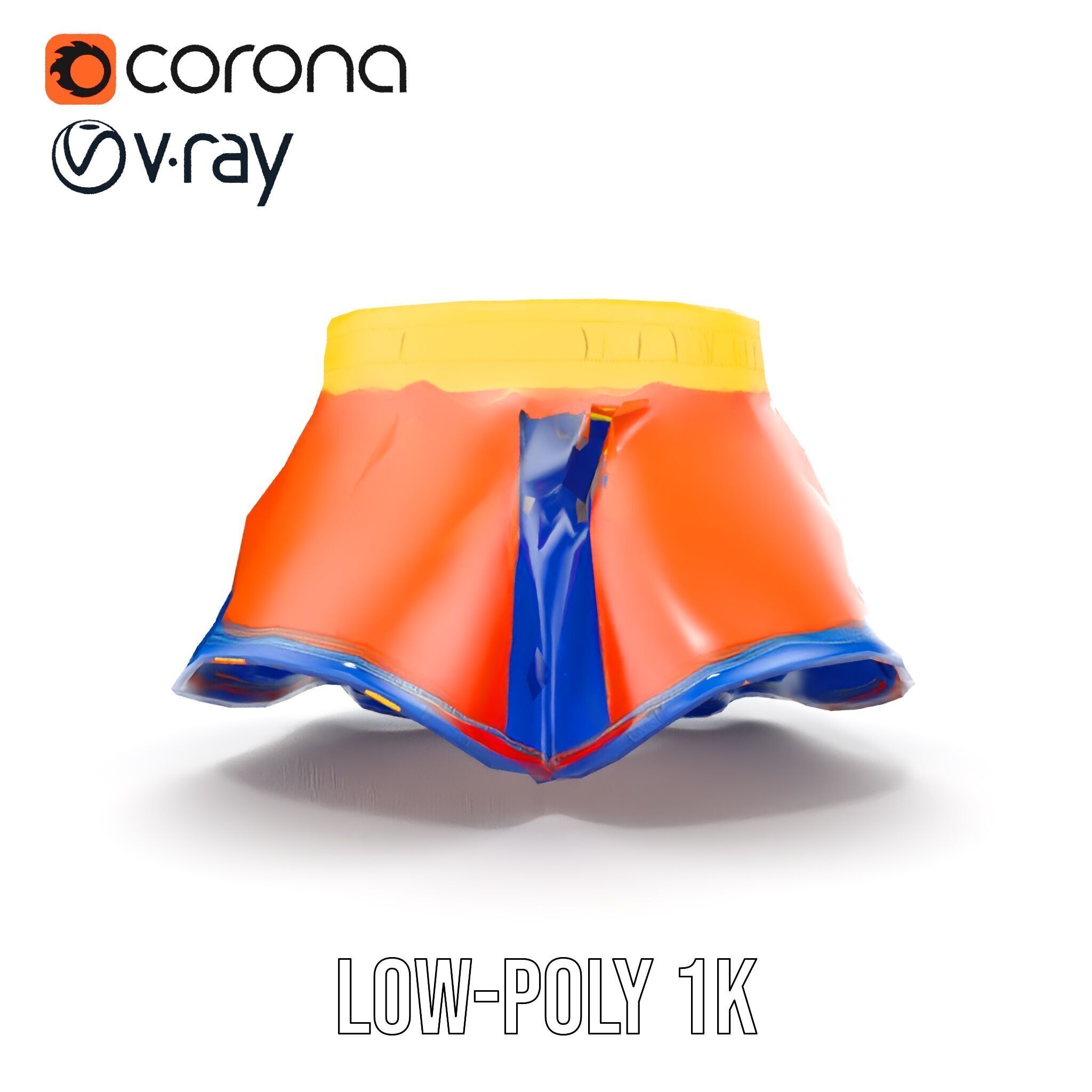 Colorful Skirt D Model Pack  Vibrant and Detailed Fashion Model Low-poly 3D model_21