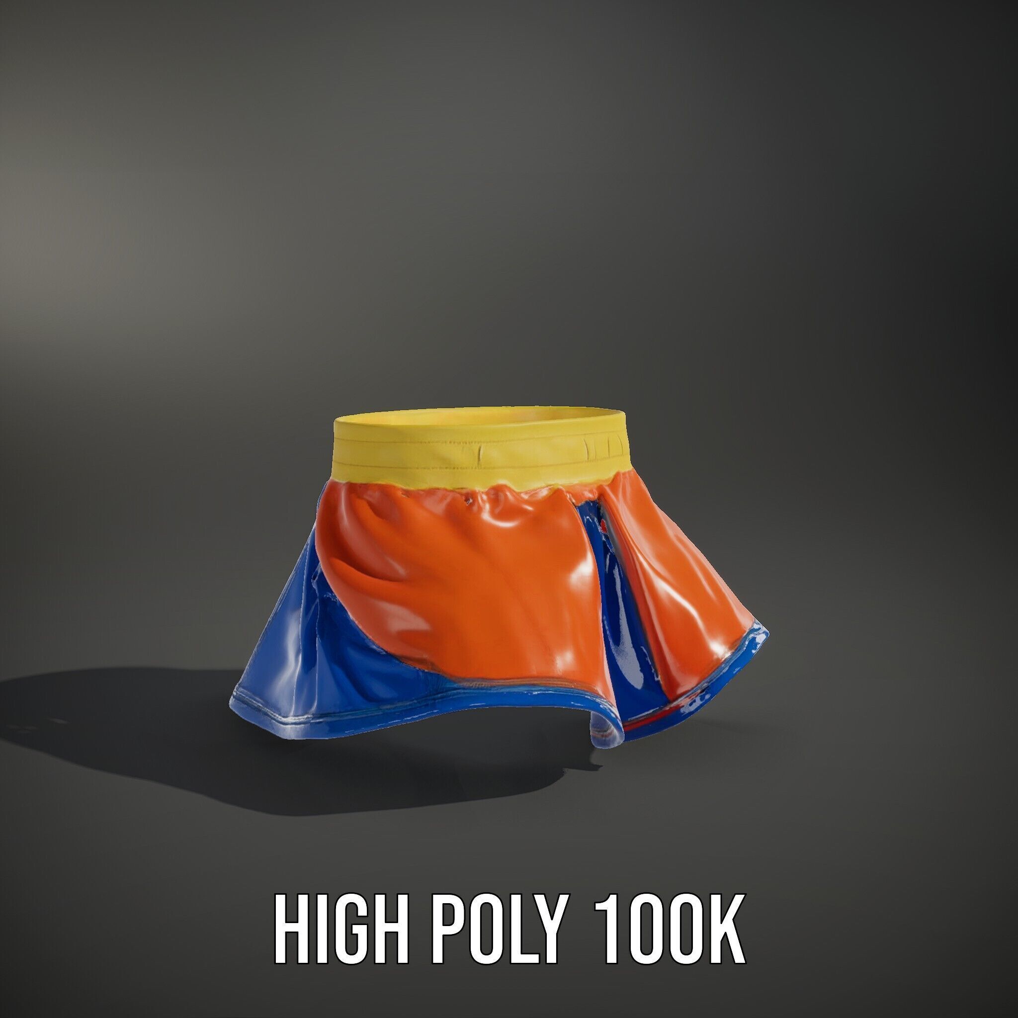 Colorful Skirt D Model Pack  Vibrant and Detailed Fashion Model Low-poly 3D model_14