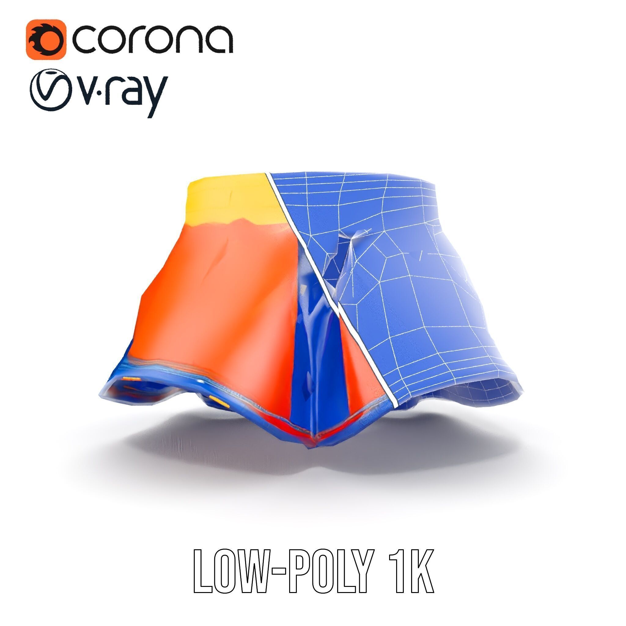 Colorful Skirt D Model Pack  Vibrant and Detailed Fashion Model Low-poly 3D model_32