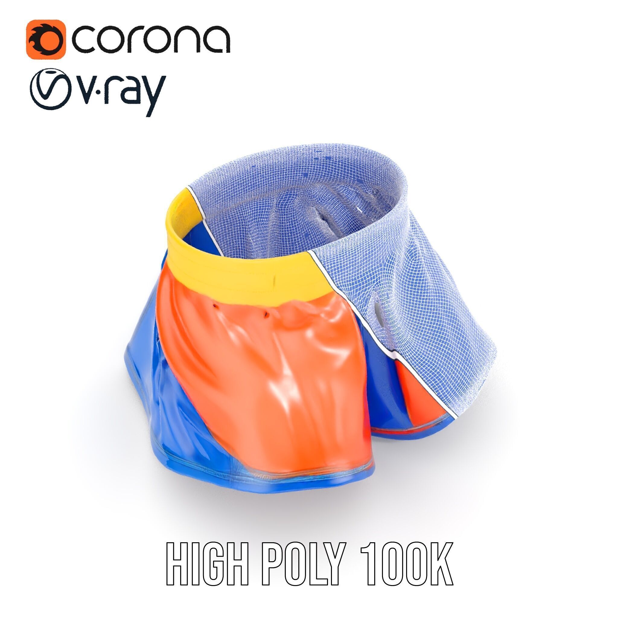 Colorful Skirt D Model Pack  Vibrant and Detailed Fashion Model Low-poly 3D model_38