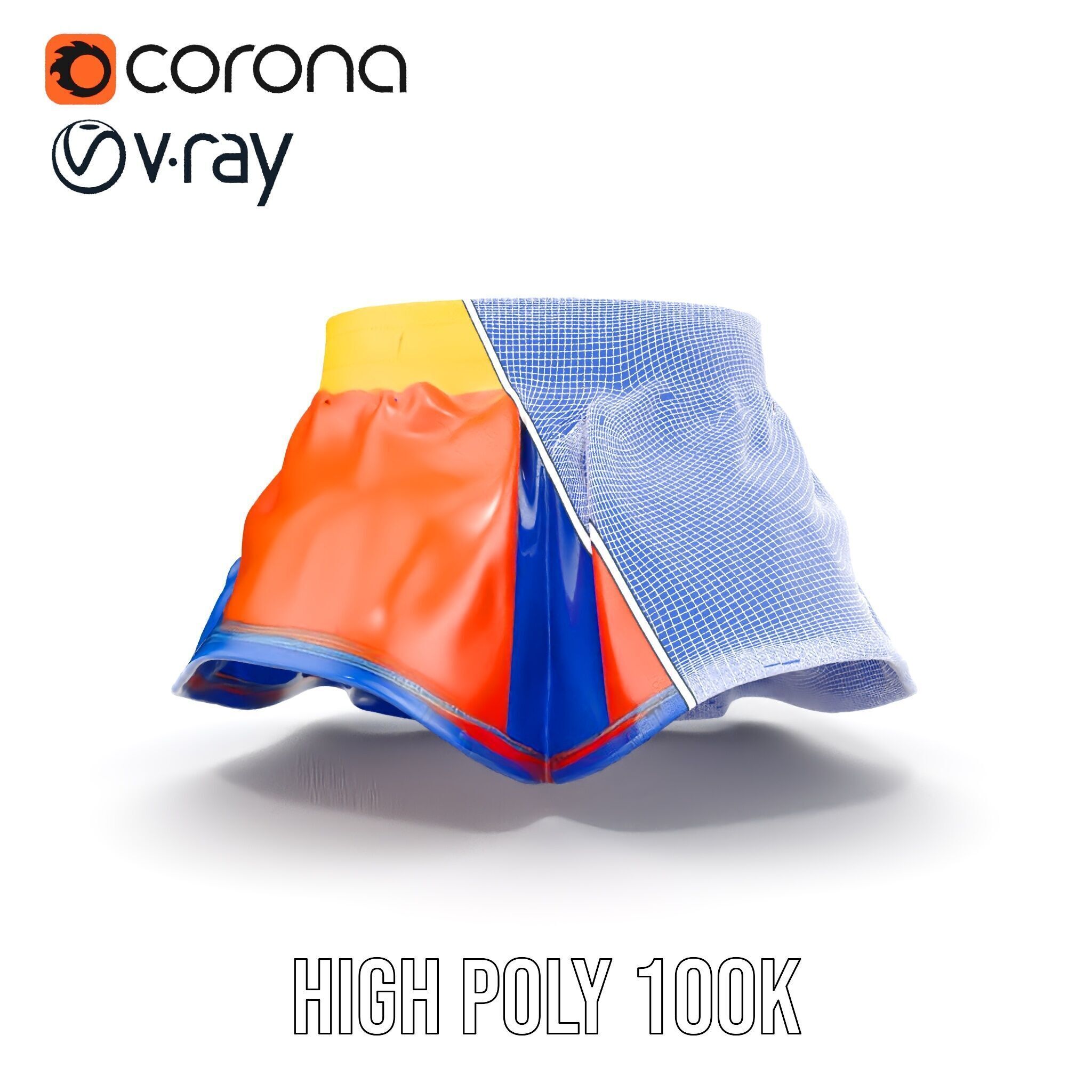 Colorful Skirt D Model Pack  Vibrant and Detailed Fashion Model Low-poly 3D model_35