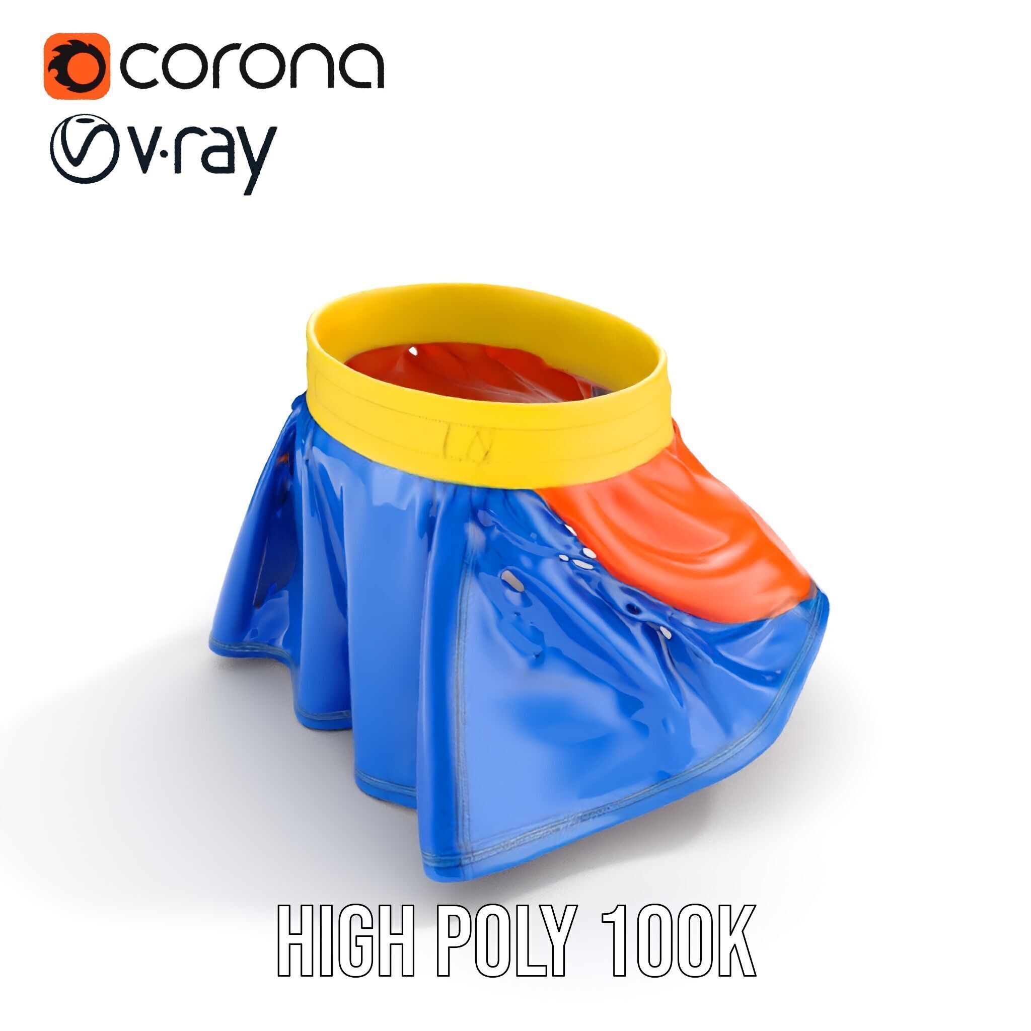 Colorful Skirt D Model Pack  Vibrant and Detailed Fashion Model Low-poly 3D model_22