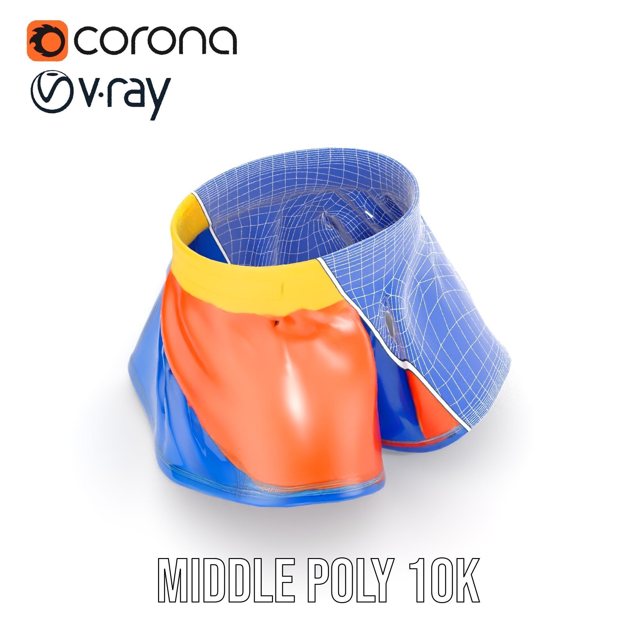 Colorful Skirt D Model Pack  Vibrant and Detailed Fashion Model Low-poly 3D model_26