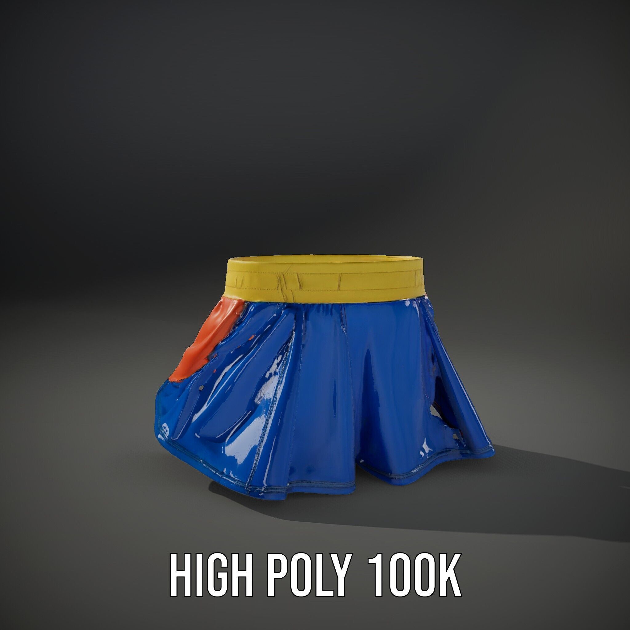 Colorful Skirt D Model Pack  Vibrant and Detailed Fashion Model Low-poly 3D model_11
