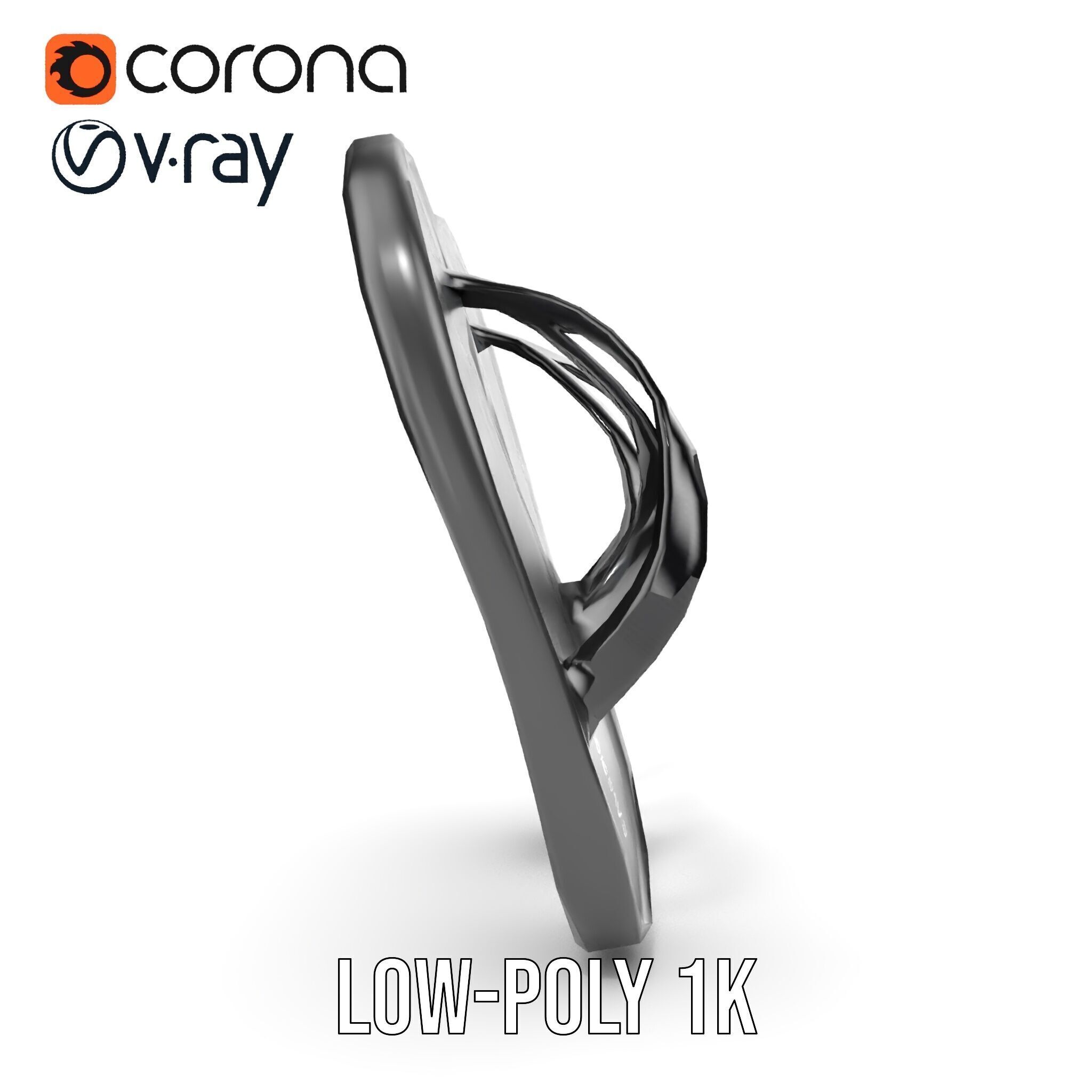 FlipFlop Sandals D Model Pack Low-poly 3D model_18