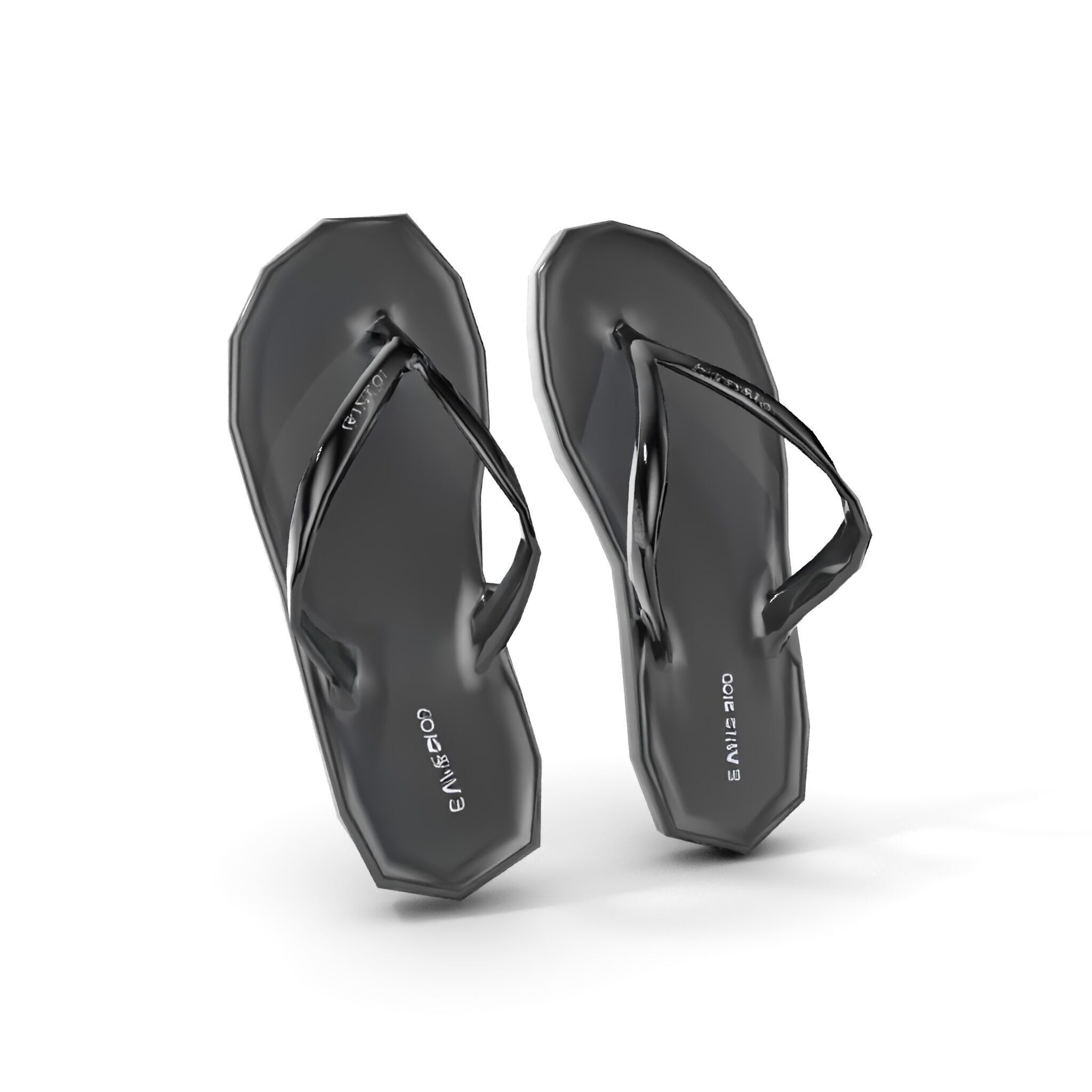 FlipFlop Sandals D Model Pack Low-poly 3D model_16