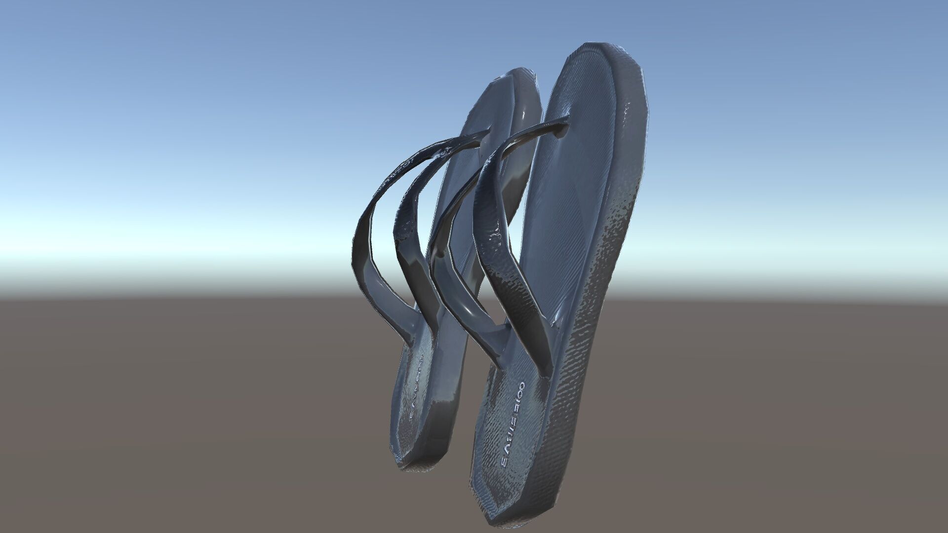 FlipFlop Sandals D Model Pack Low-poly 3D model_34