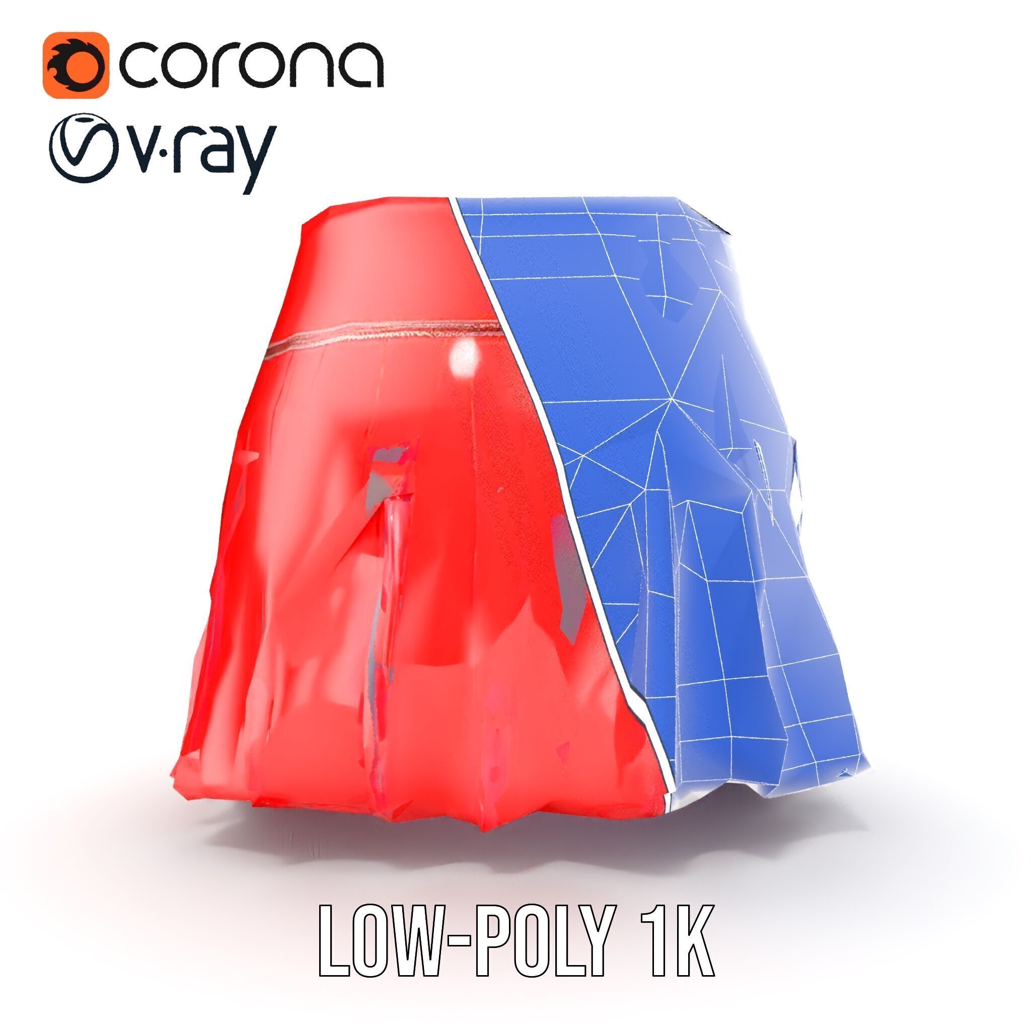 Pleated Skirt D Model Pack Low-poly 3D model_20