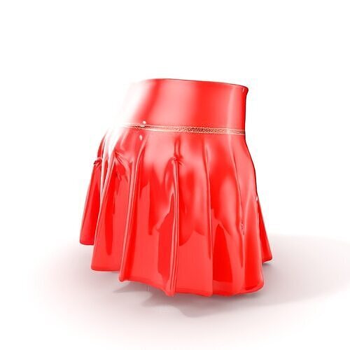 Pleated Skirt D Model Pack Low-poly 3D model