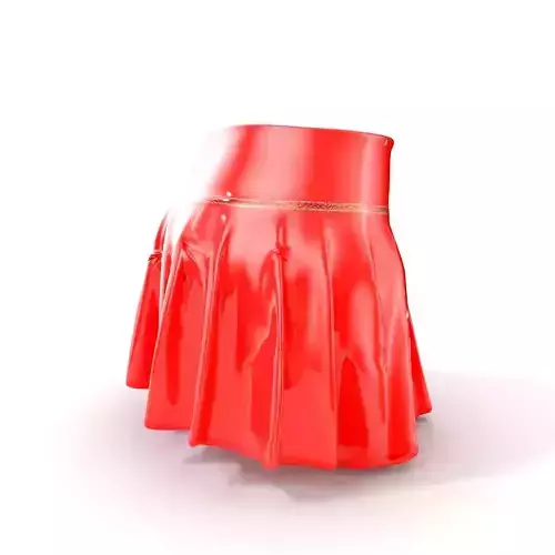 Pleated Skirt D Model Pack Low-poly 3D model