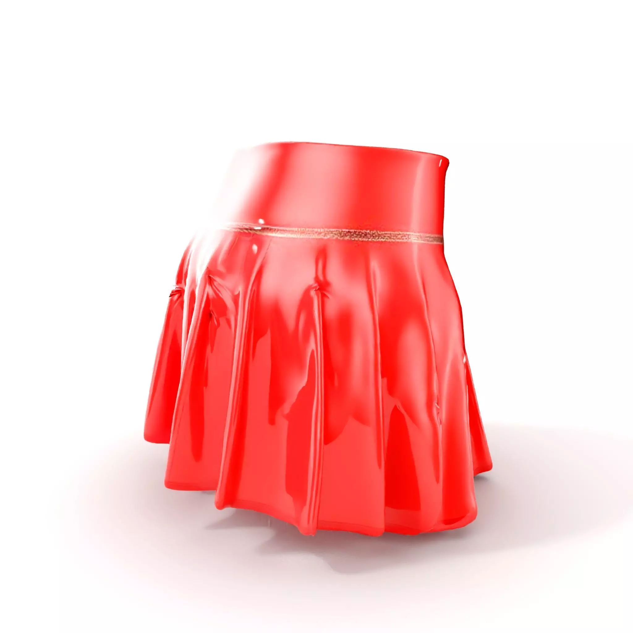 Pleated Skirt D Model Pack Low-poly 3D model_0