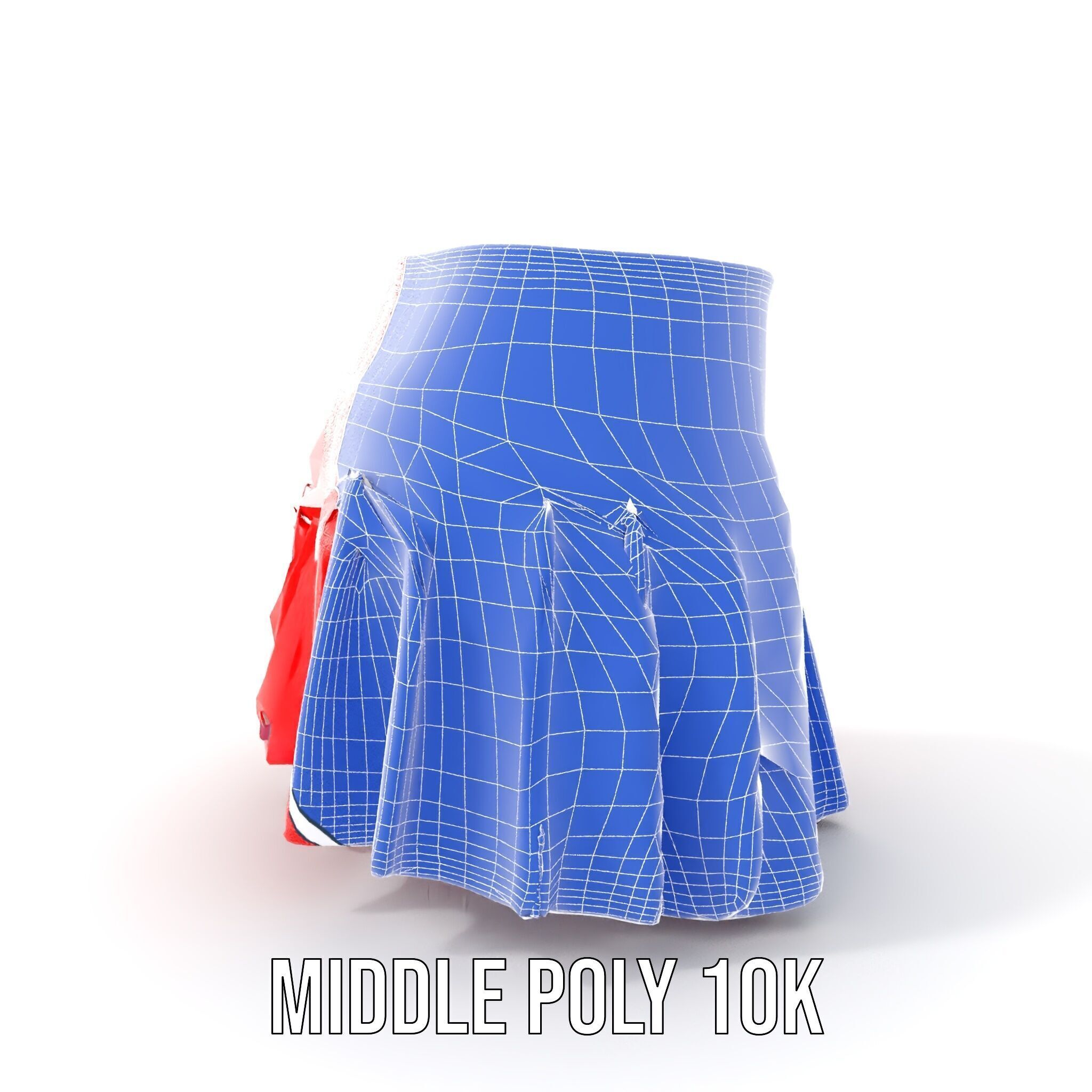 Pleated Skirt D Model Pack Low-poly 3D model_17