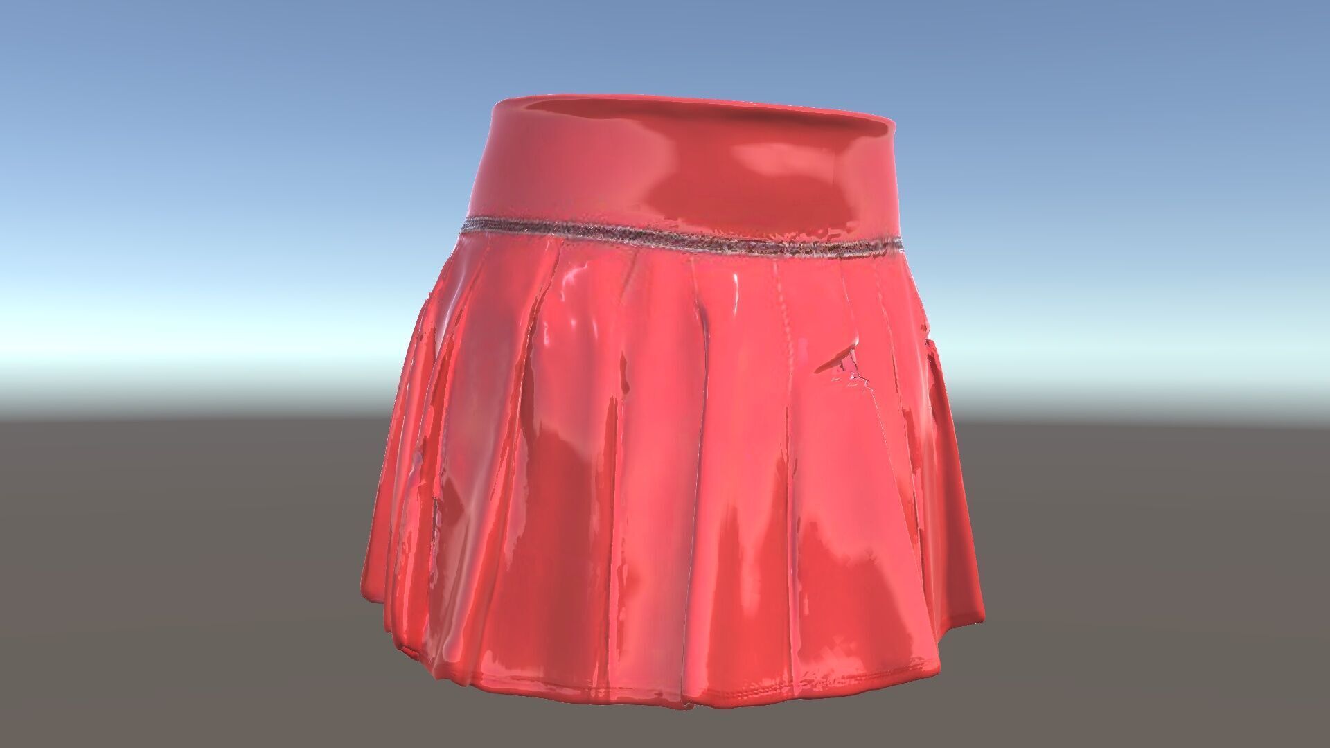 Pleated Skirt D Model Pack Low-poly 3D model_5