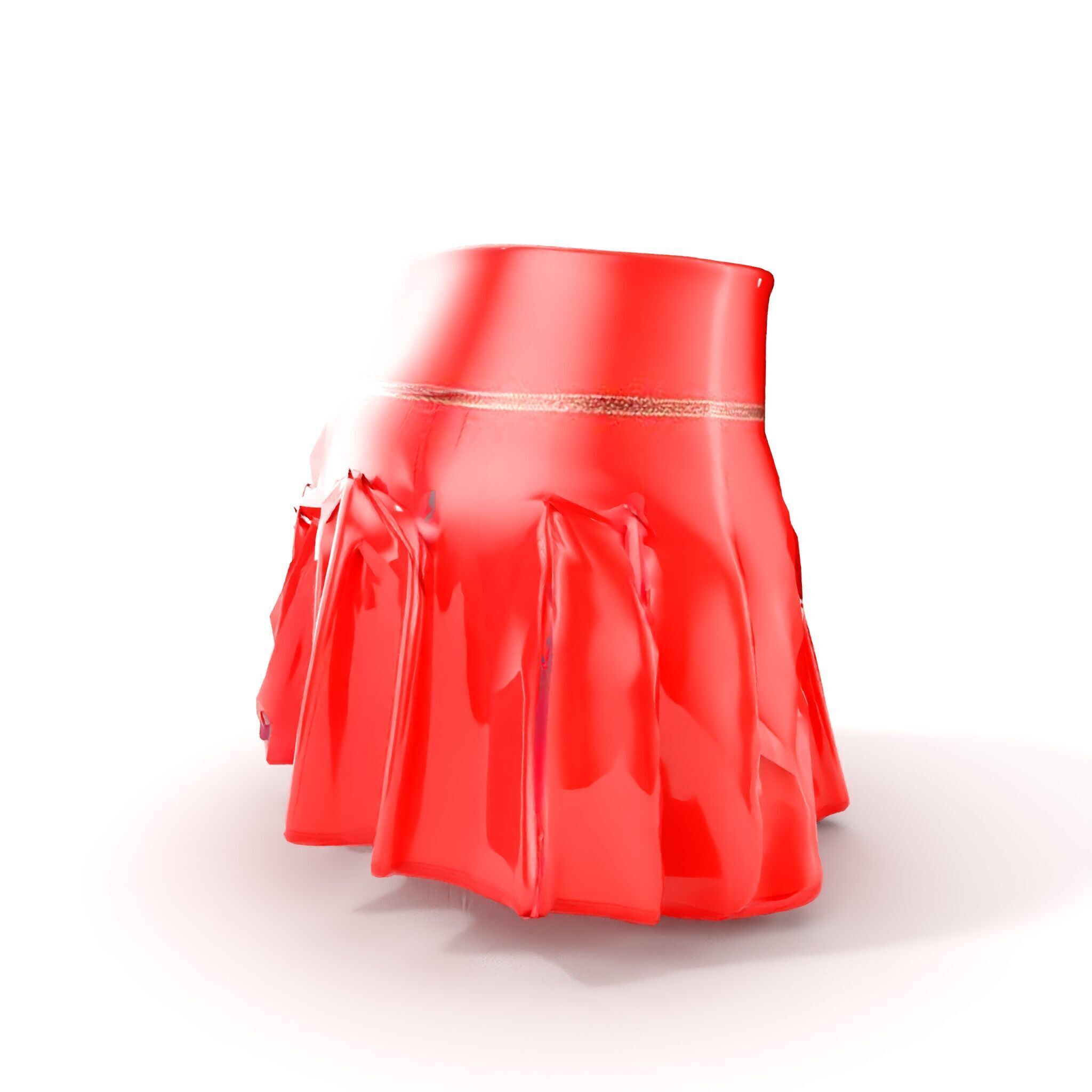 Pleated Skirt D Model Pack Low-poly 3D model_9