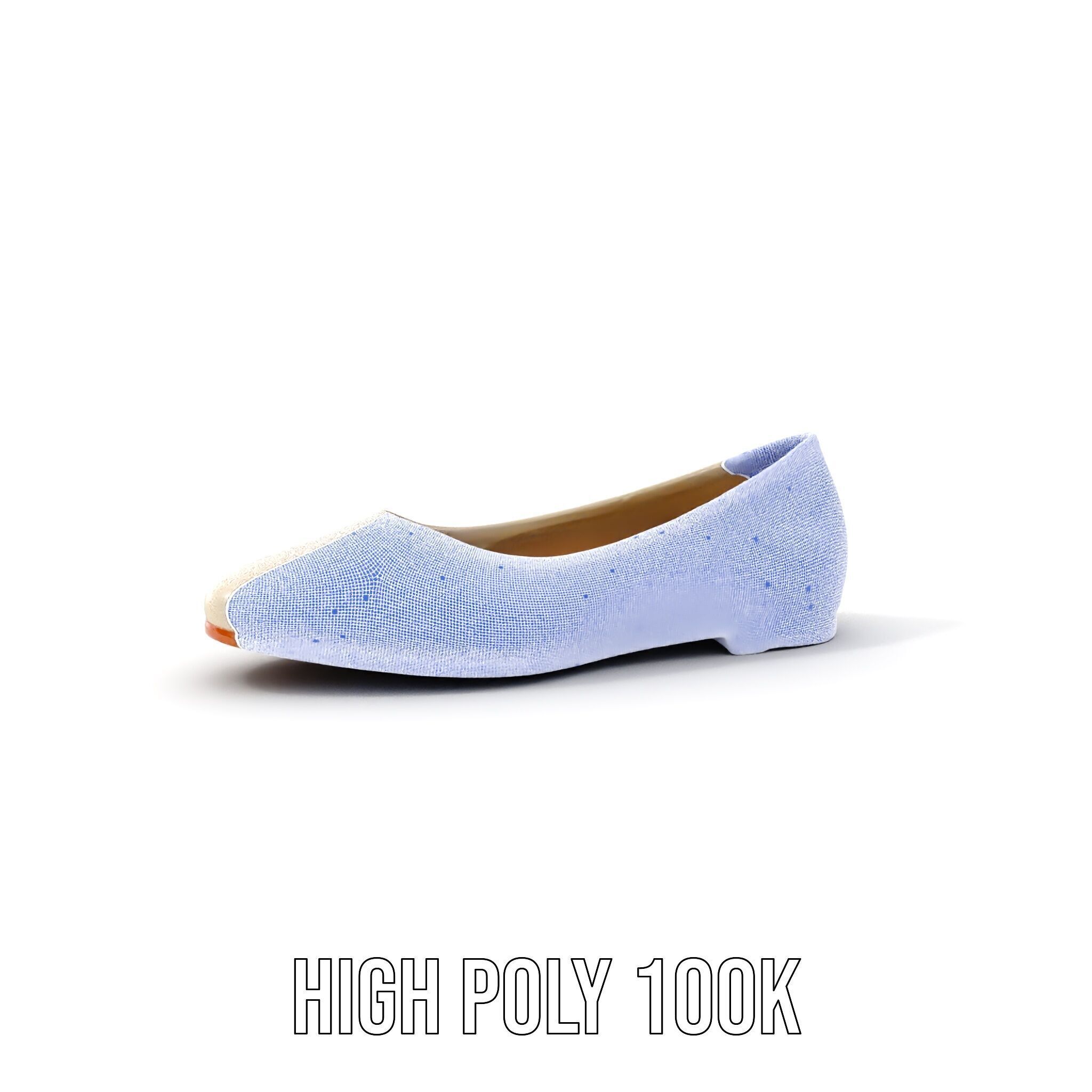 Elegant Casual Shoe Model Pack Low-poly 3D model_4