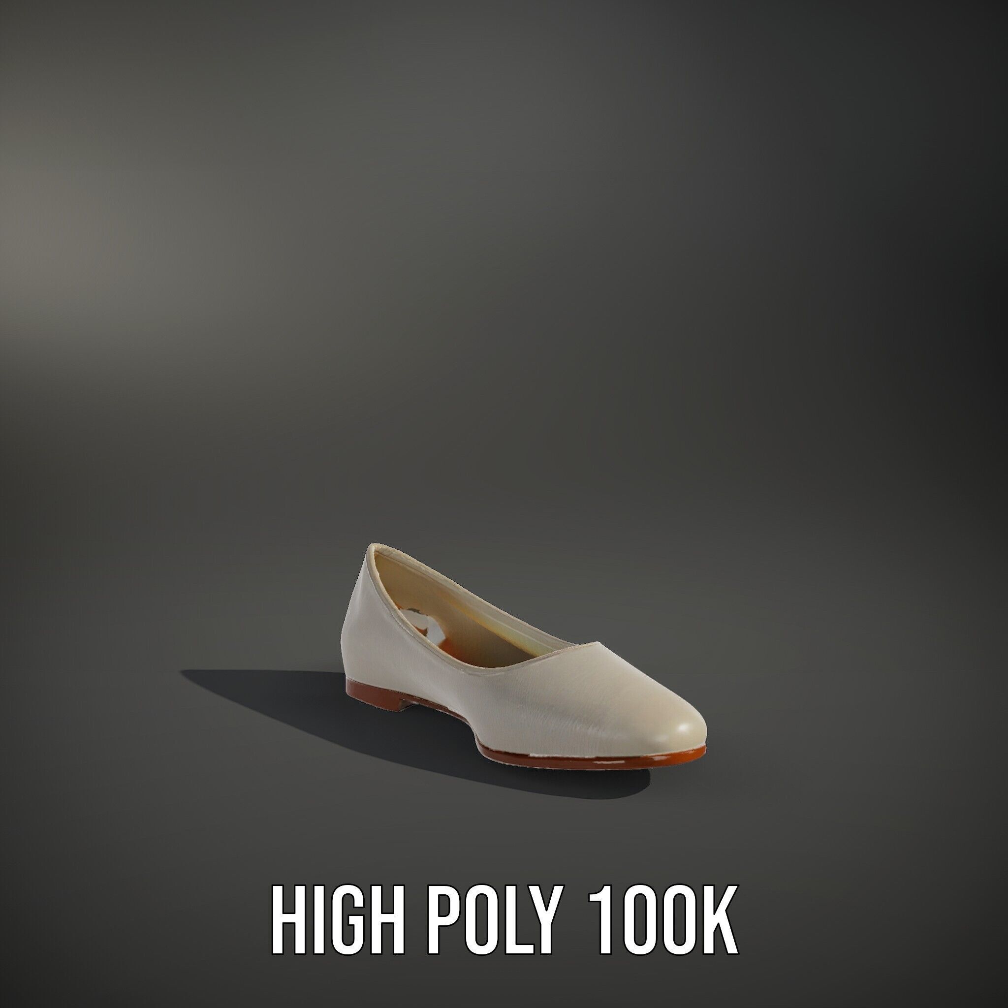 Elegant Casual Shoe Model Pack Low-poly 3D model_11