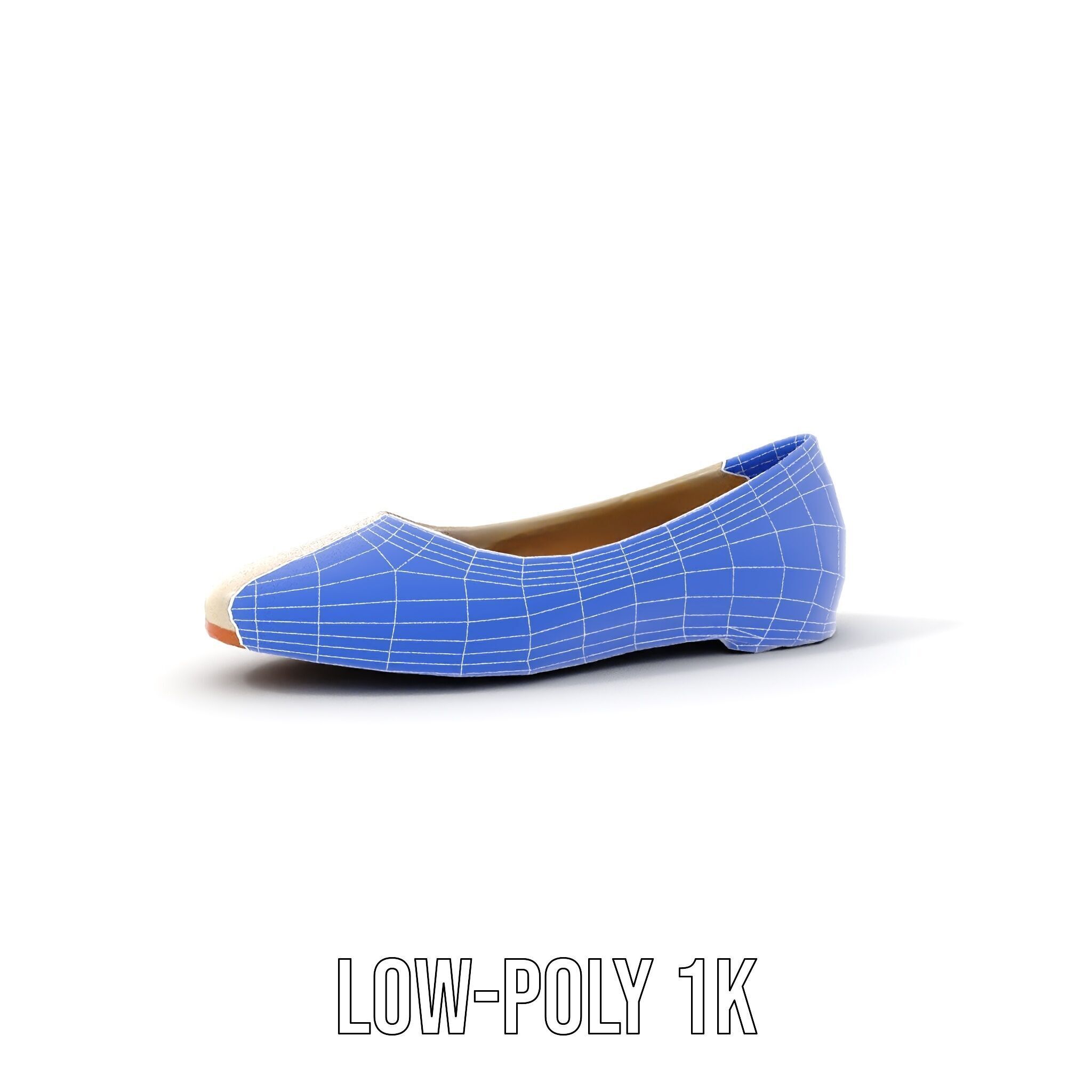 Elegant Casual Shoe Model Pack Low-poly 3D model_13