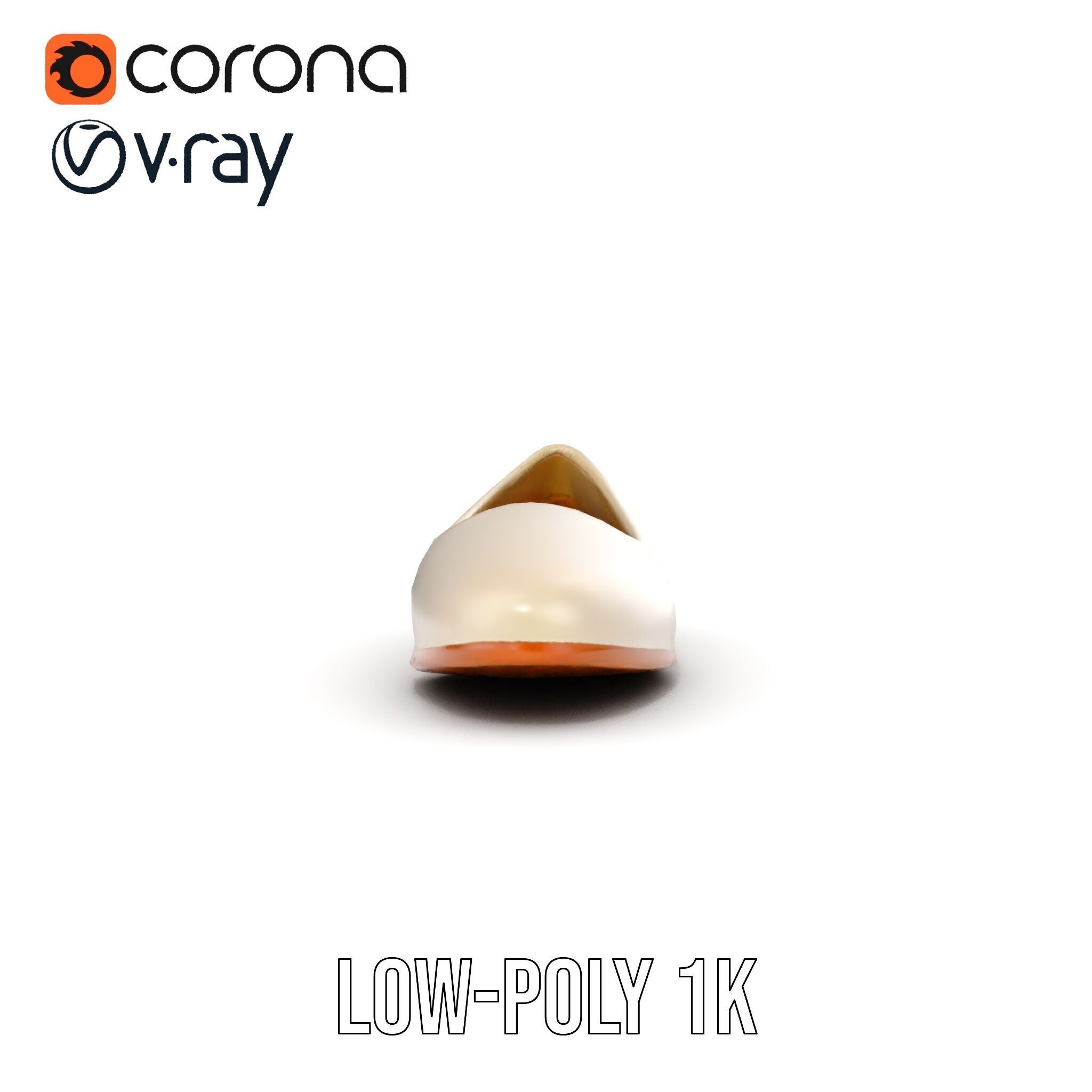 Elegant Casual Shoe Model Pack Low-poly 3D model_31