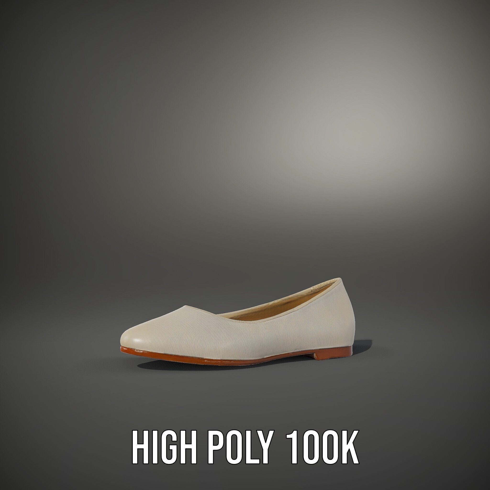 Elegant Casual Shoe Model Pack Low-poly 3D model_14