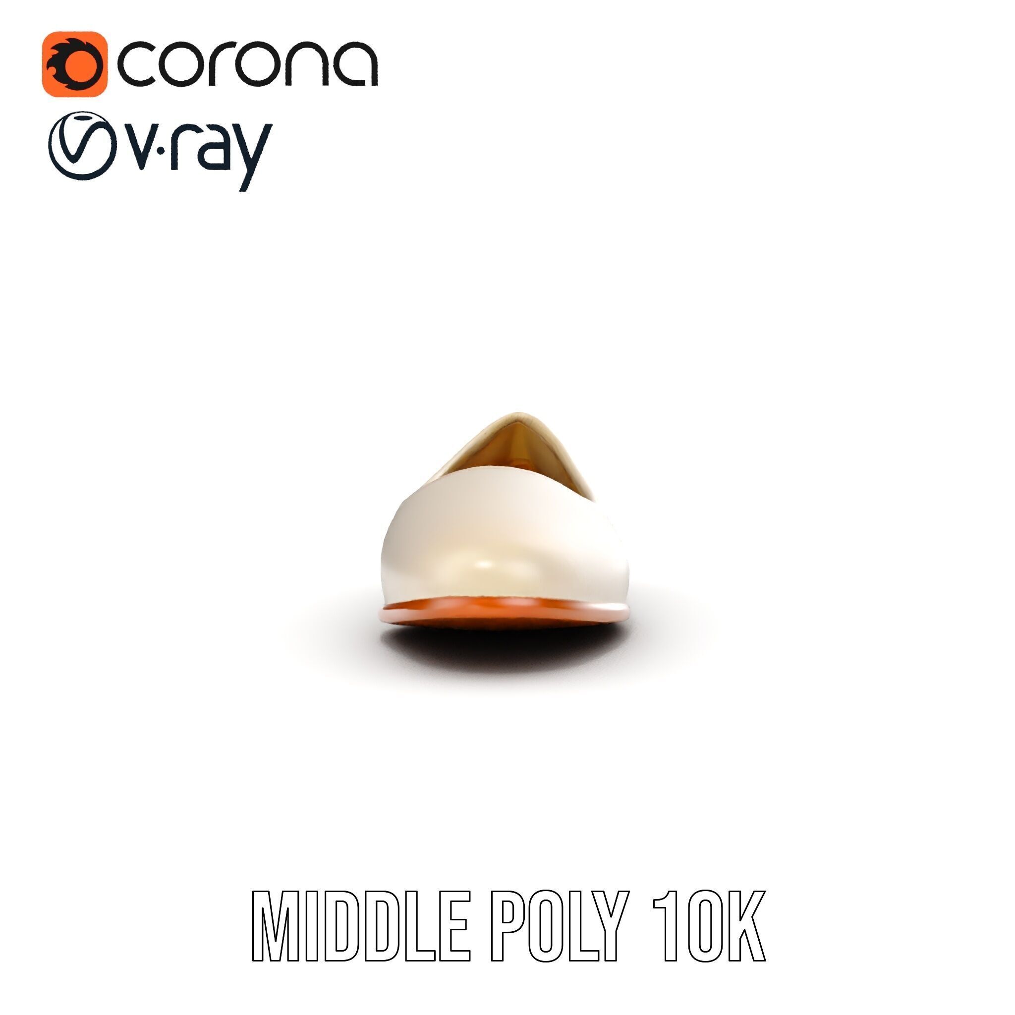 Elegant Casual Shoe Model Pack Low-poly 3D model_6