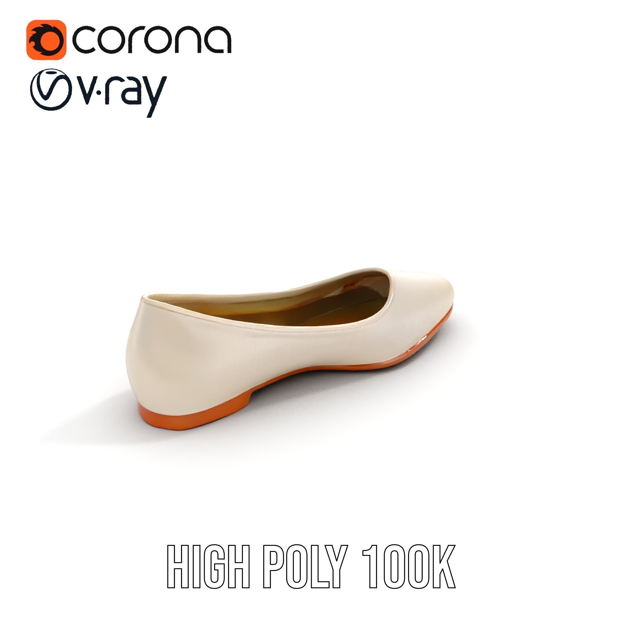 Elegant Casual Shoe Model Pack Low-poly 3D model_29