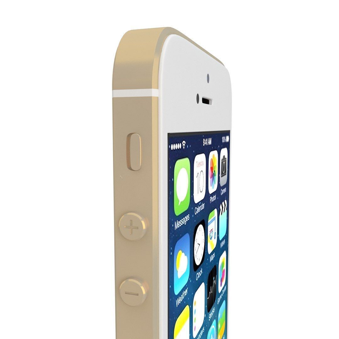 Apple iPhone 5s Gold 3D model_5