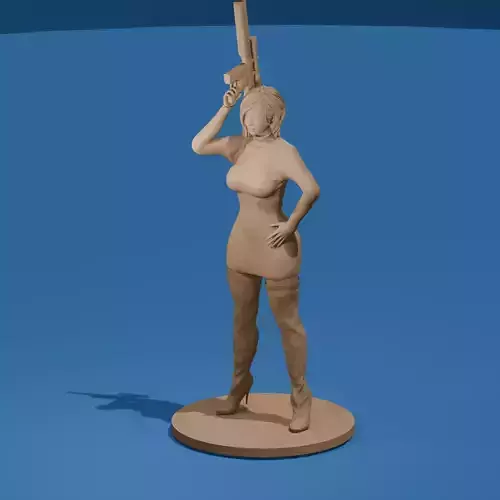 Sexy Asian Spy Woman Sniper Elegance